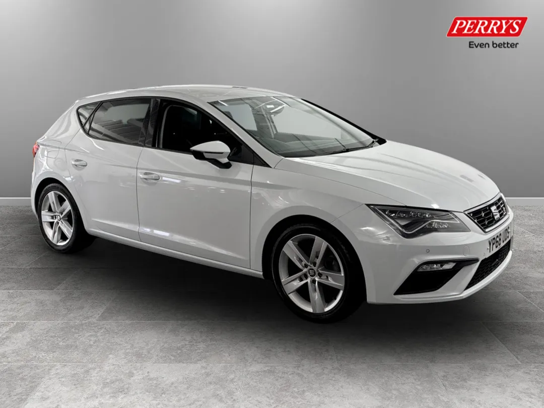 2018 seat leon used 1.5 tsi evo fr [ez] 5dr applecarplay/parking sensors petrol manual 39,153 miles white location icon blackburn peugeot £10,999... photo