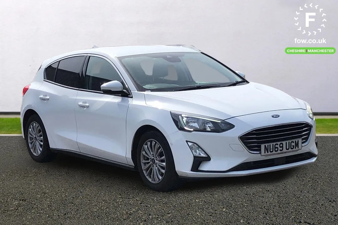 FORD FOCUS 1.0 ECOBOOST 125 TITANIUM 5DR CONVENIENCE PACK BLUETOOTH PETROL MANUAL 49,440 WHITE...