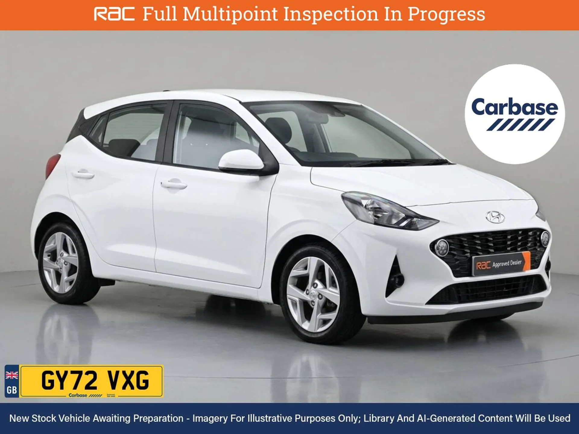 White 2022 Hyundai i10 Hatchback Front-wheel drive Automatic