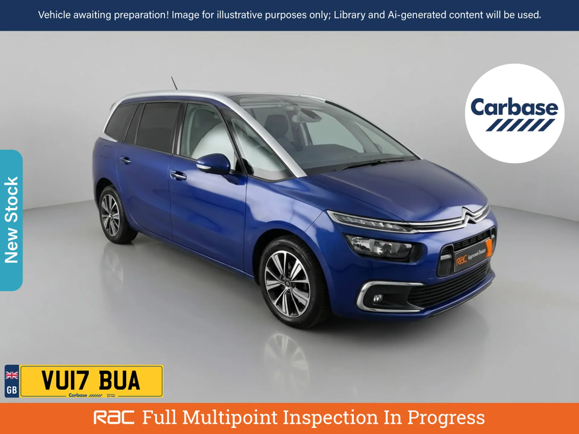 Blue 2017 Citroen Grand C4 Picasso MPV Front-wheel drive Manual