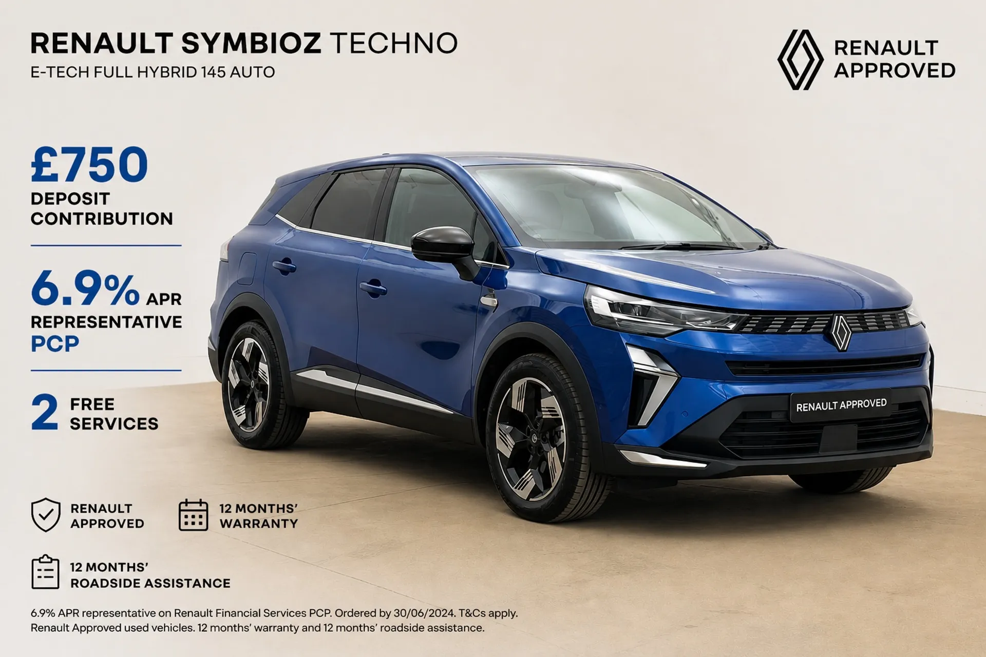 BT25NBZ Renault Symbioz 1.6 E-Tech FHEV 145 Techno 5dr Auto Image #1