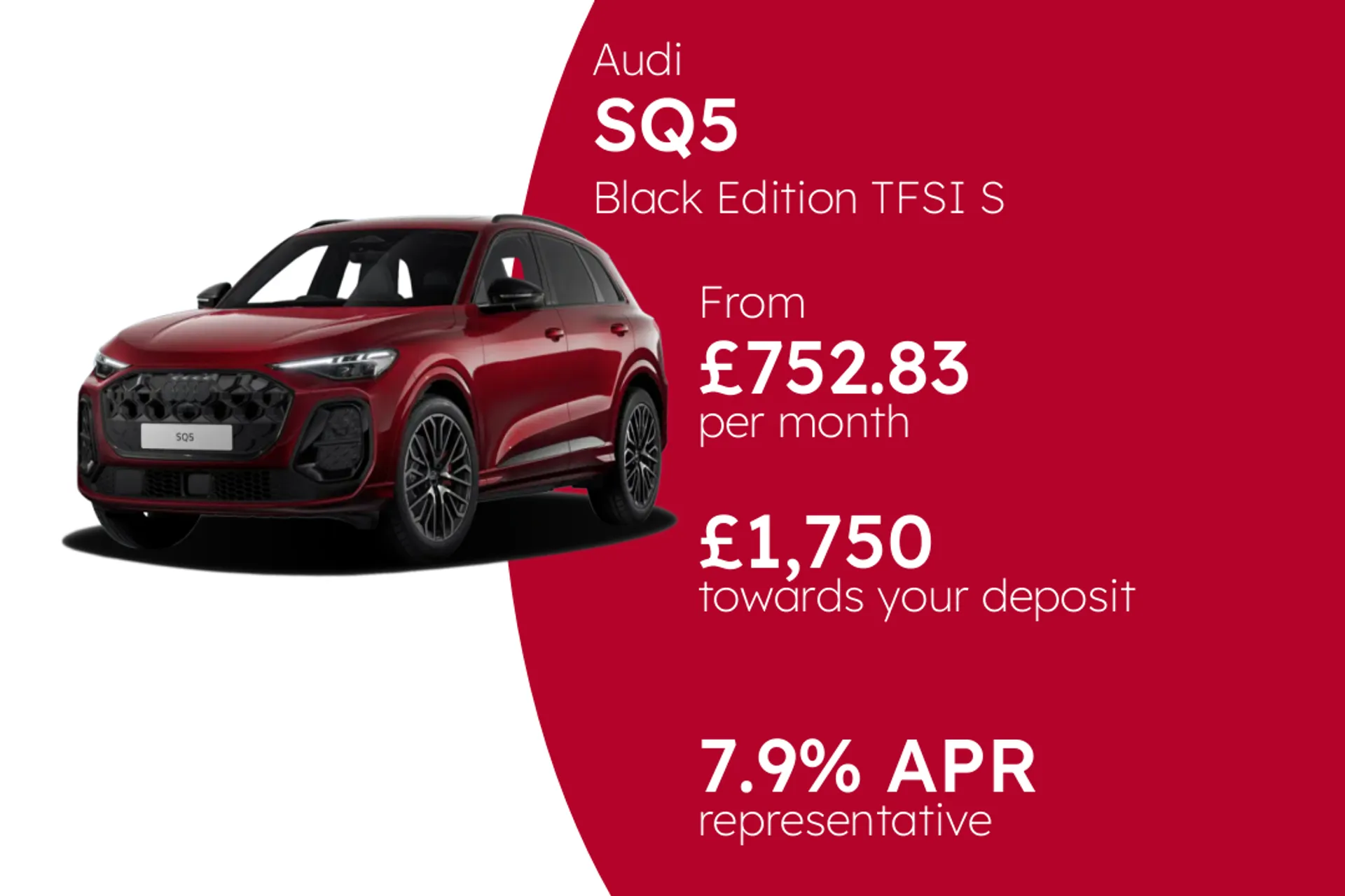 Audi Black Edition TFSI S tronic PCP Finance Offer From £752.83 Per Month 7.90%