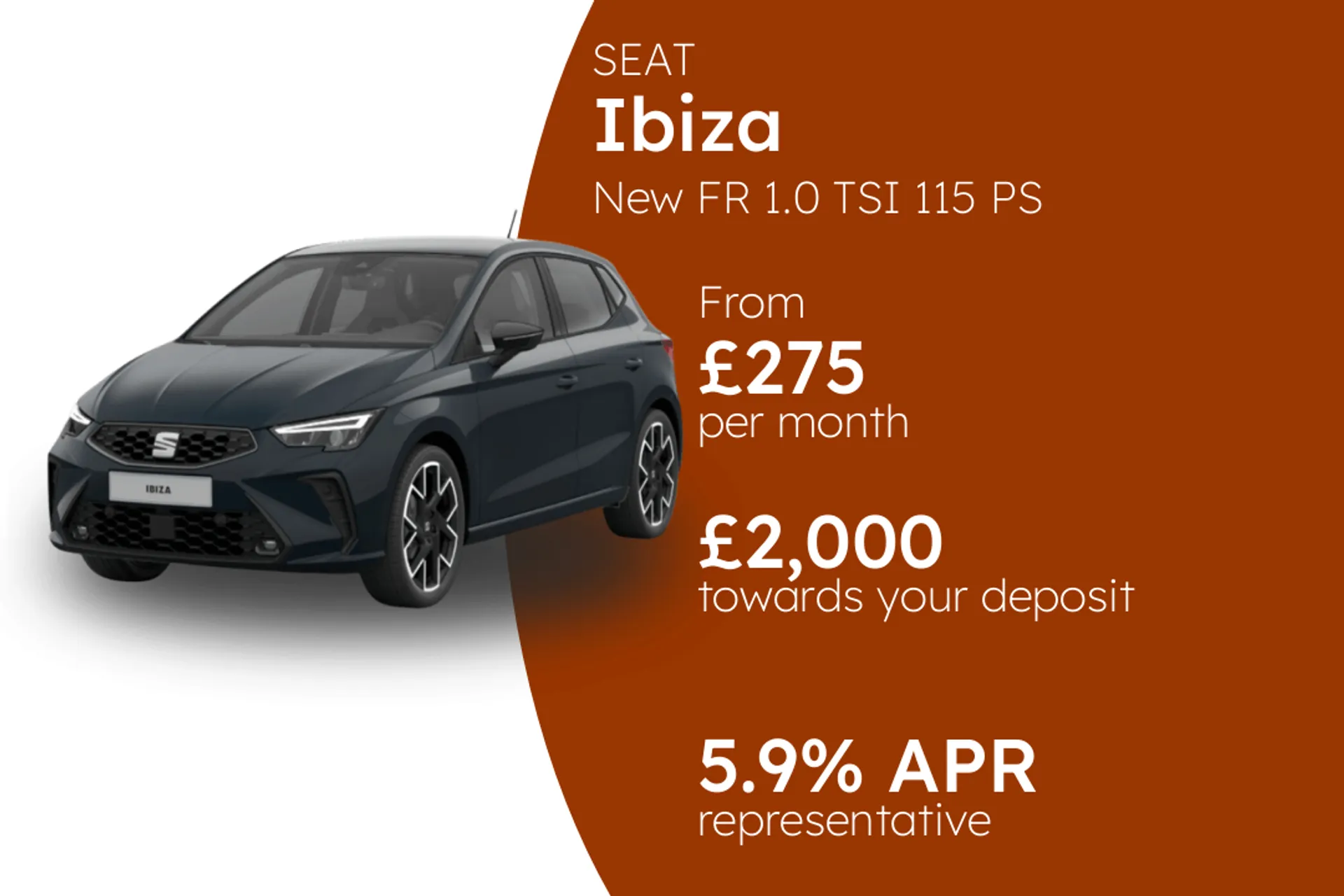 SEAT New FR 1.0 TSI 115 PS PCP Finance Offer From £275.00 Per Month 5.90%