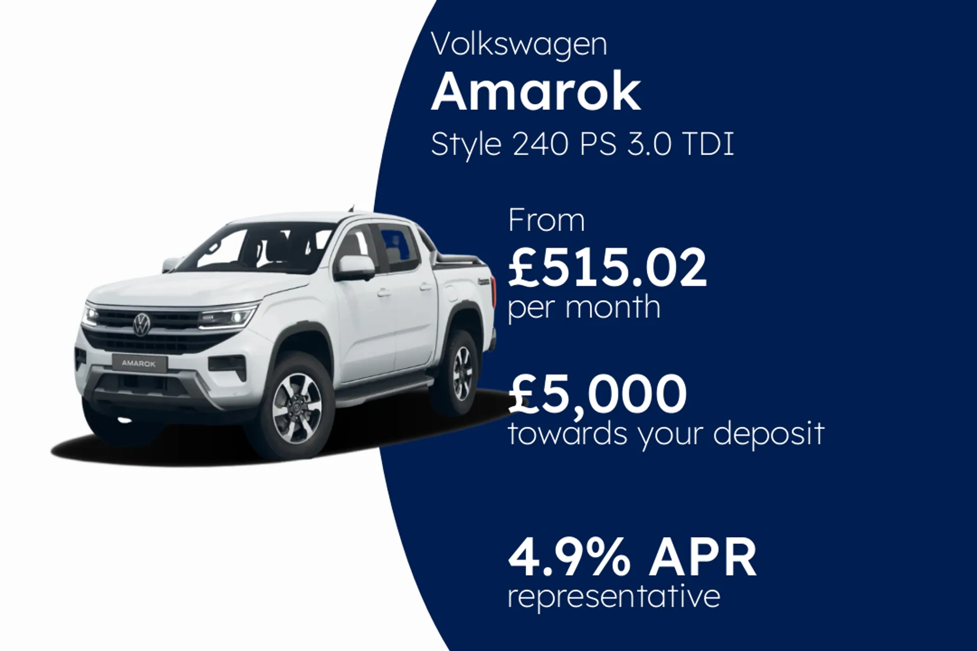 Volkswagen Style 240 PS 3.0 TDI 10sp Automatic 4MOTION PCP Finance Offer From £515.02 Per Month 4.90%