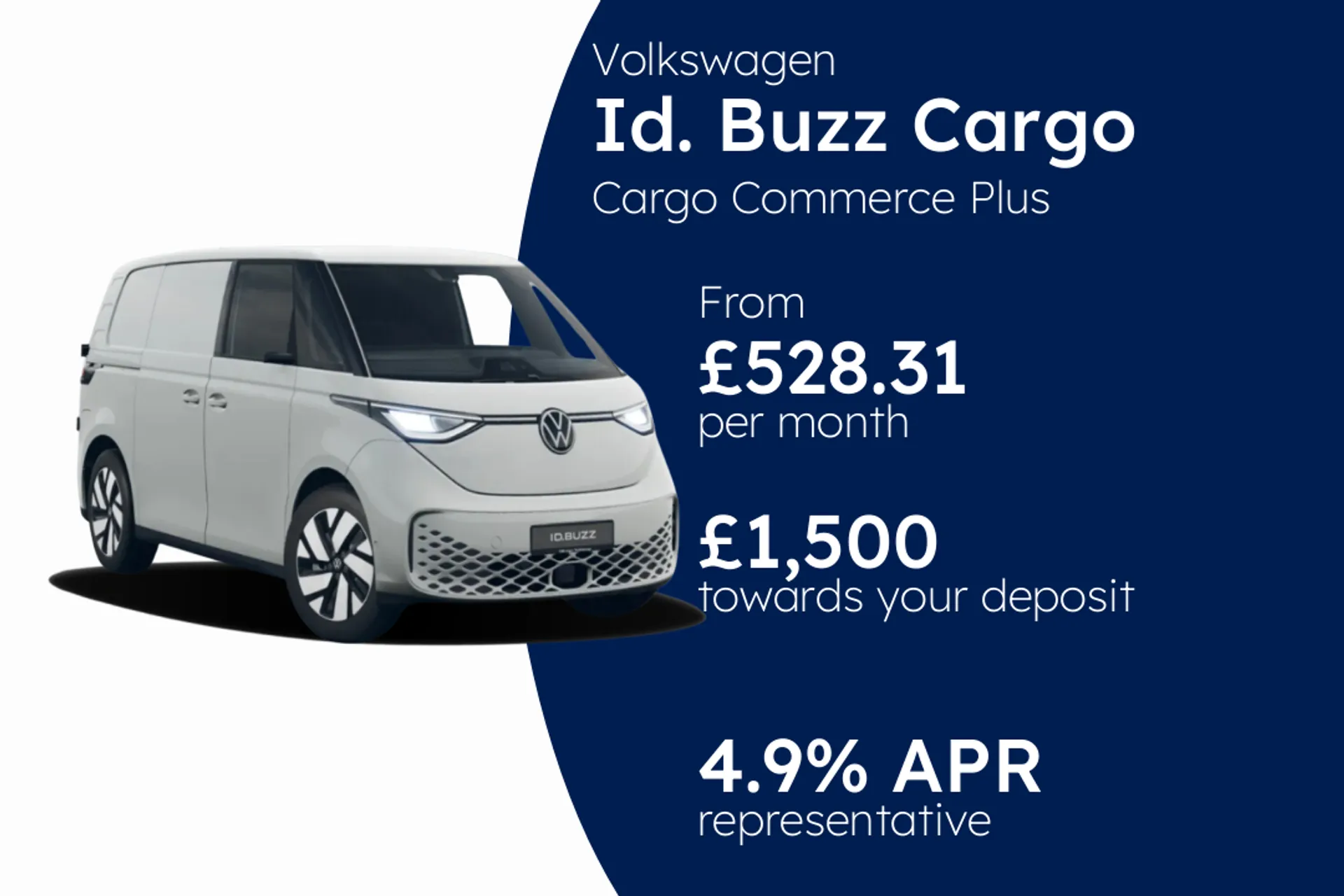 Volkswagen Cargo Commerce Plus 4Motion SWB 79 kWh 340 PS Electric 1 Speed Automatic PCP Finance Offer From £528.31 Per Month 4.90%