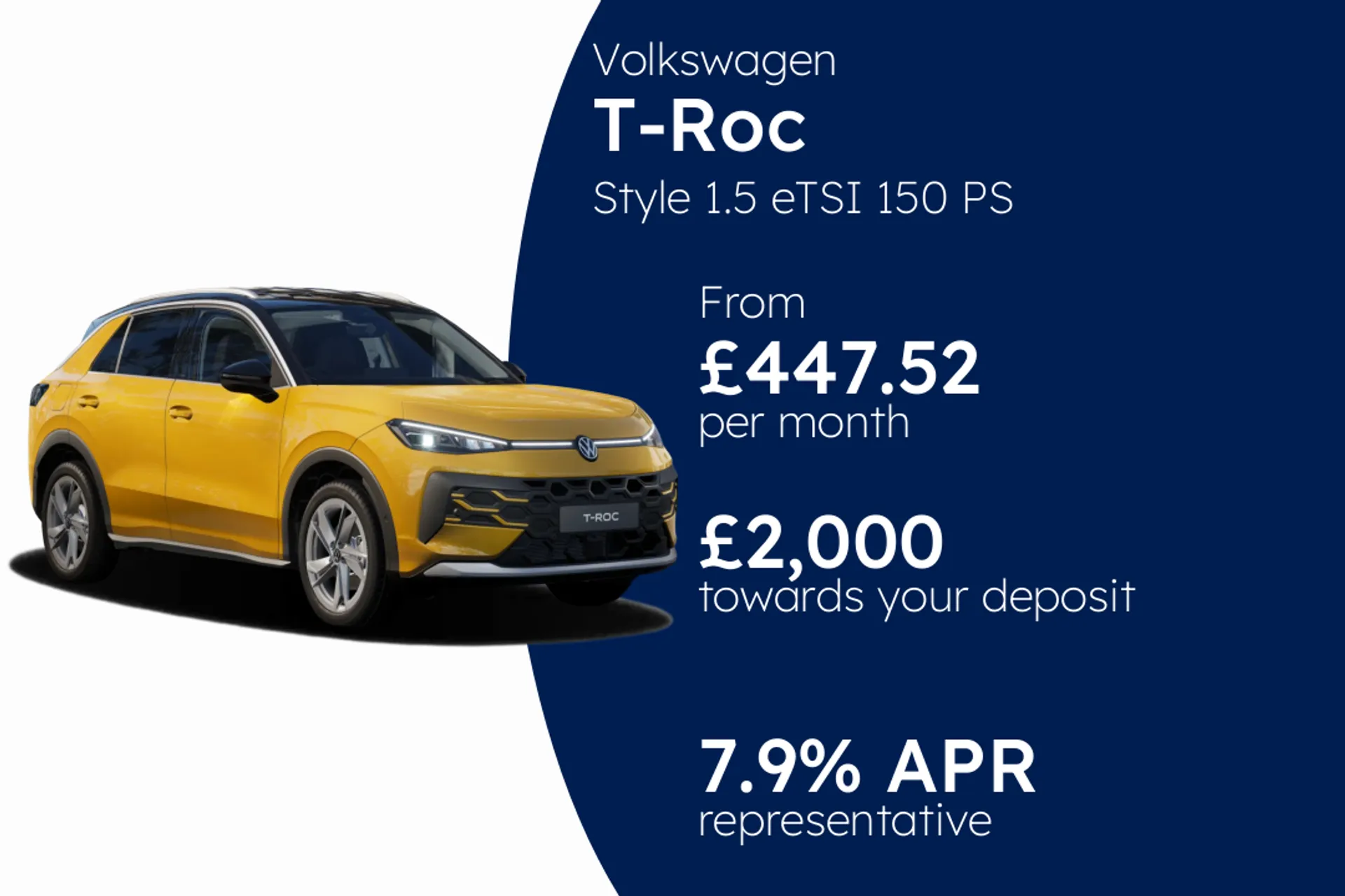 Volkswagen Style 1.5 eTSI 150 PS 7-speed DSG 5 Door PCP Finance Offer From £447.52 Per Month 7.90%