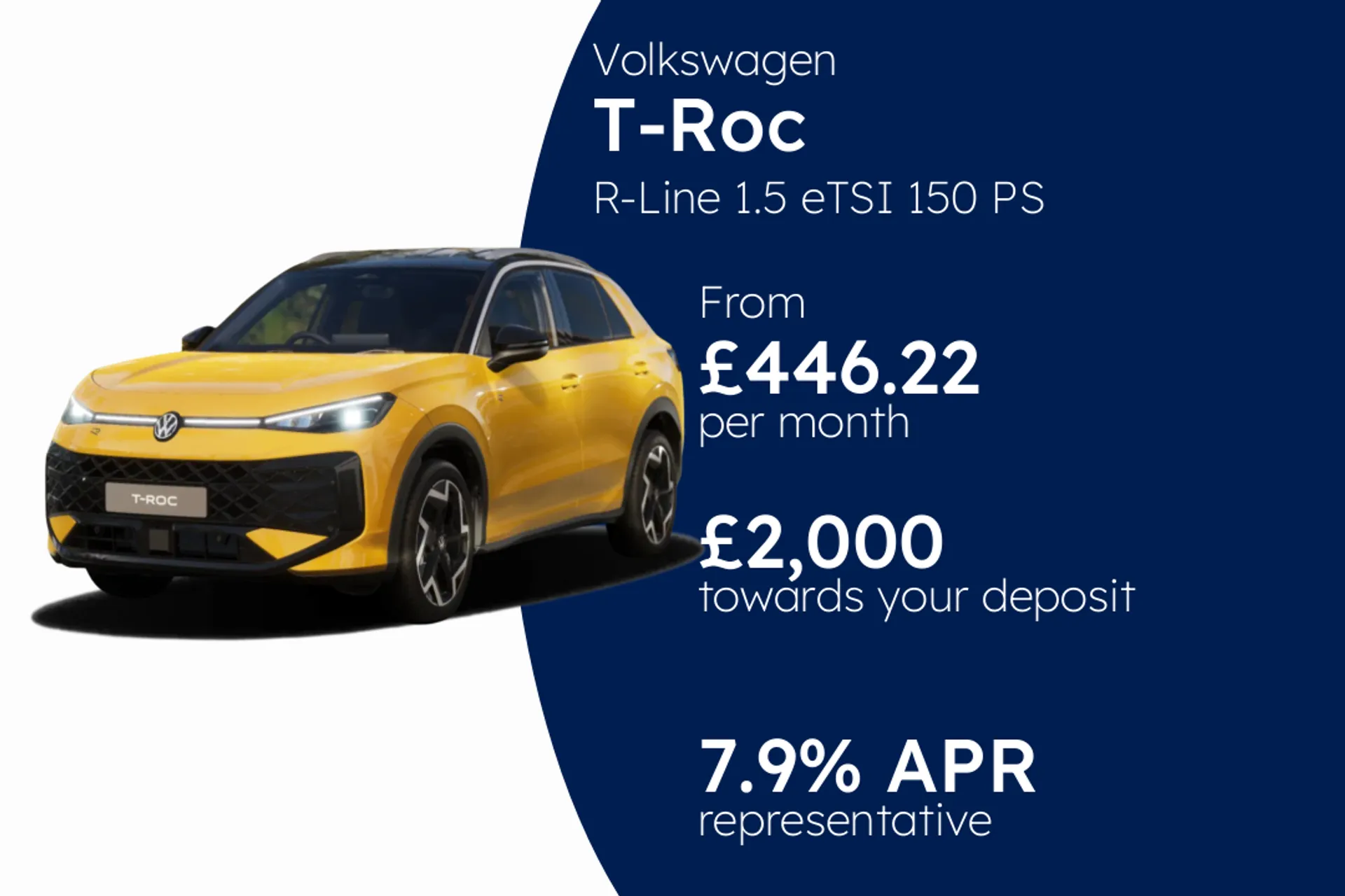 Volkswagen R-Line 1.5 eTSI 150 PS 7-speed DSG 5 Door PCP Finance Offer From £446.22 Per Month 7.90%