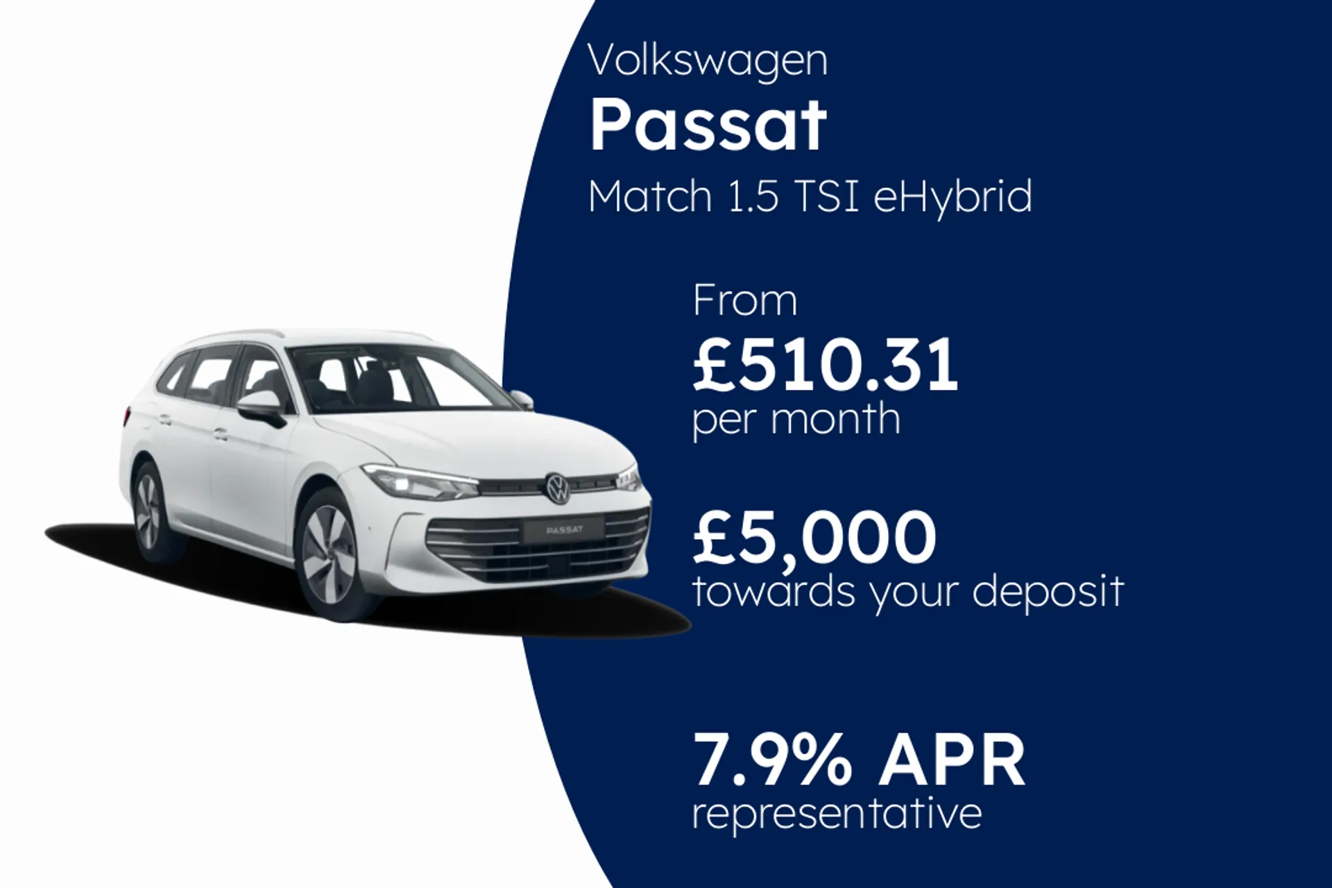 Volkswagen Match 1.5 TSI eHybrid 204 PS 6-Speed DSG 5 Door PCP Finance Offer From £510.31 Per Month 7.90%