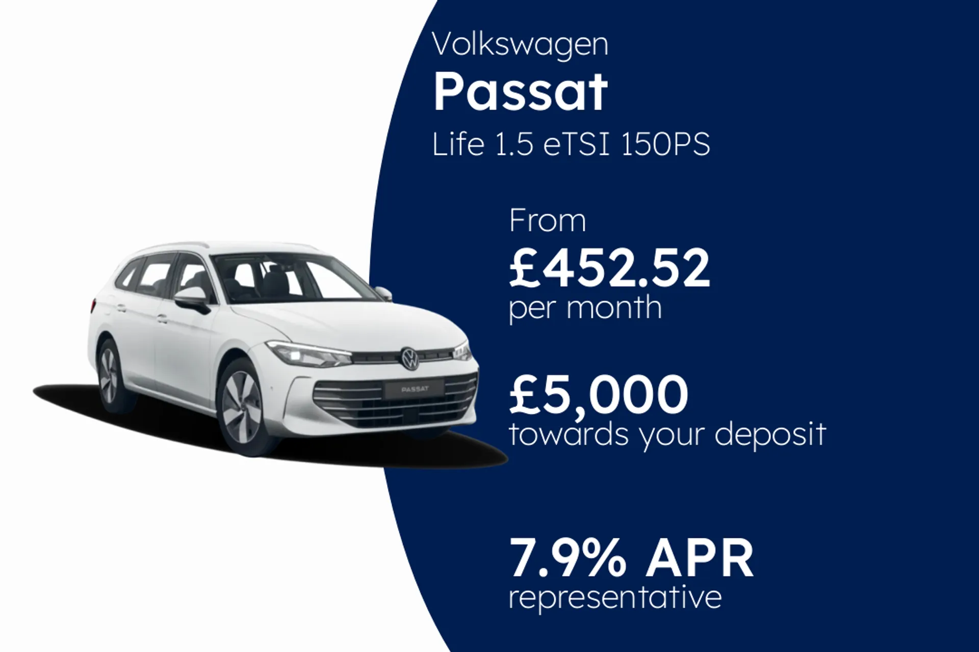 Volkswagen Life 1.5 eTSI 150PS 7-speed DSG 5 Door PCP Finance Offer From £452.52 Per Month 7.90%