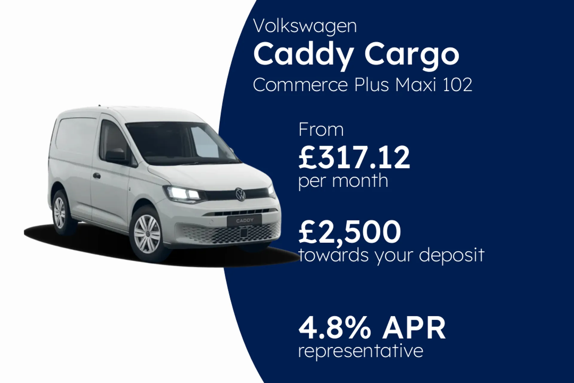Volkswagen Commerce Plus Maxi 102 PS 2.0 TDI 6sp Manual PCP Finance Offer From £317.12 Per Month 4.80%