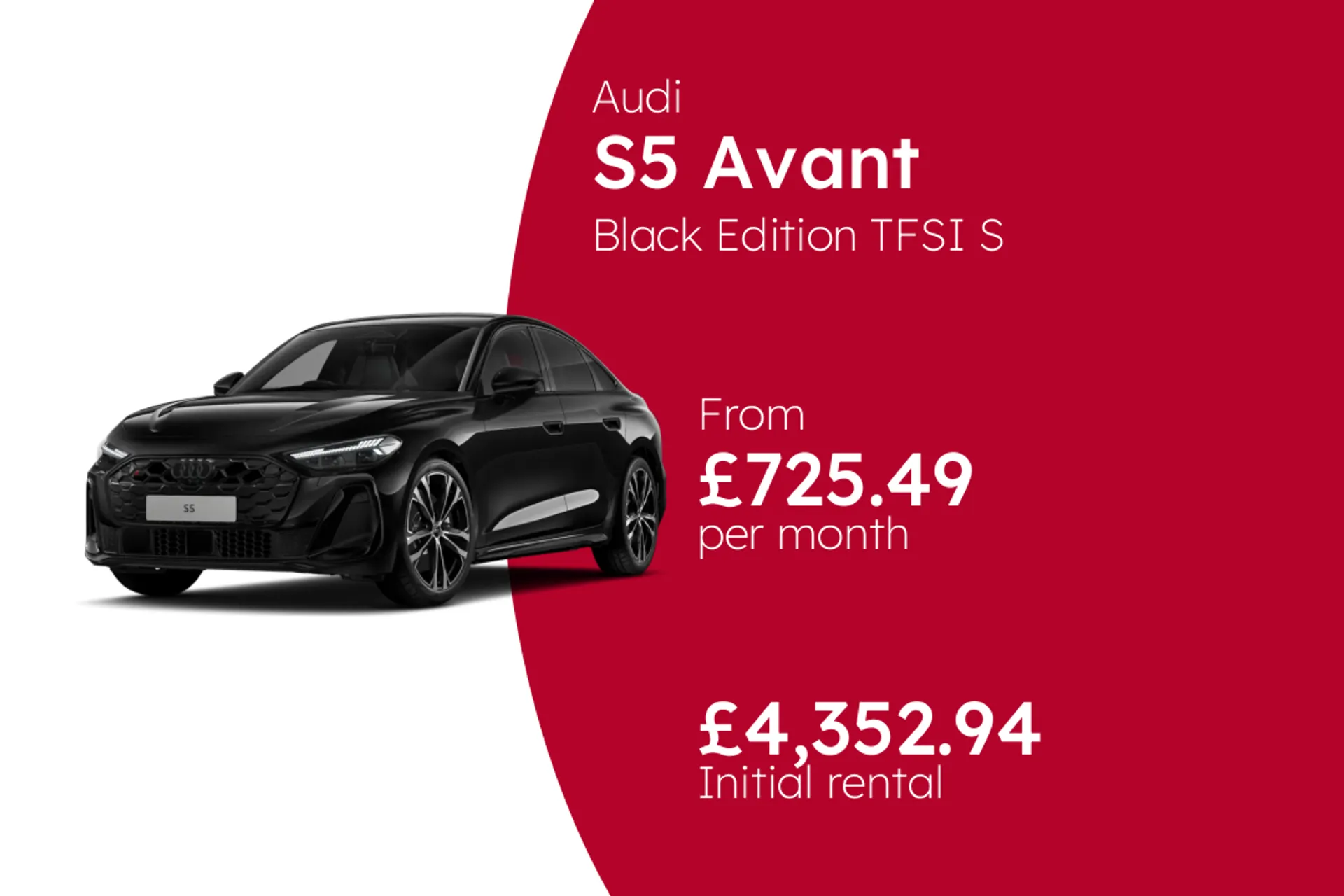 Audi Black Edition TFSI S tronic  BCH Finance Offer From £725.49 Per Month  