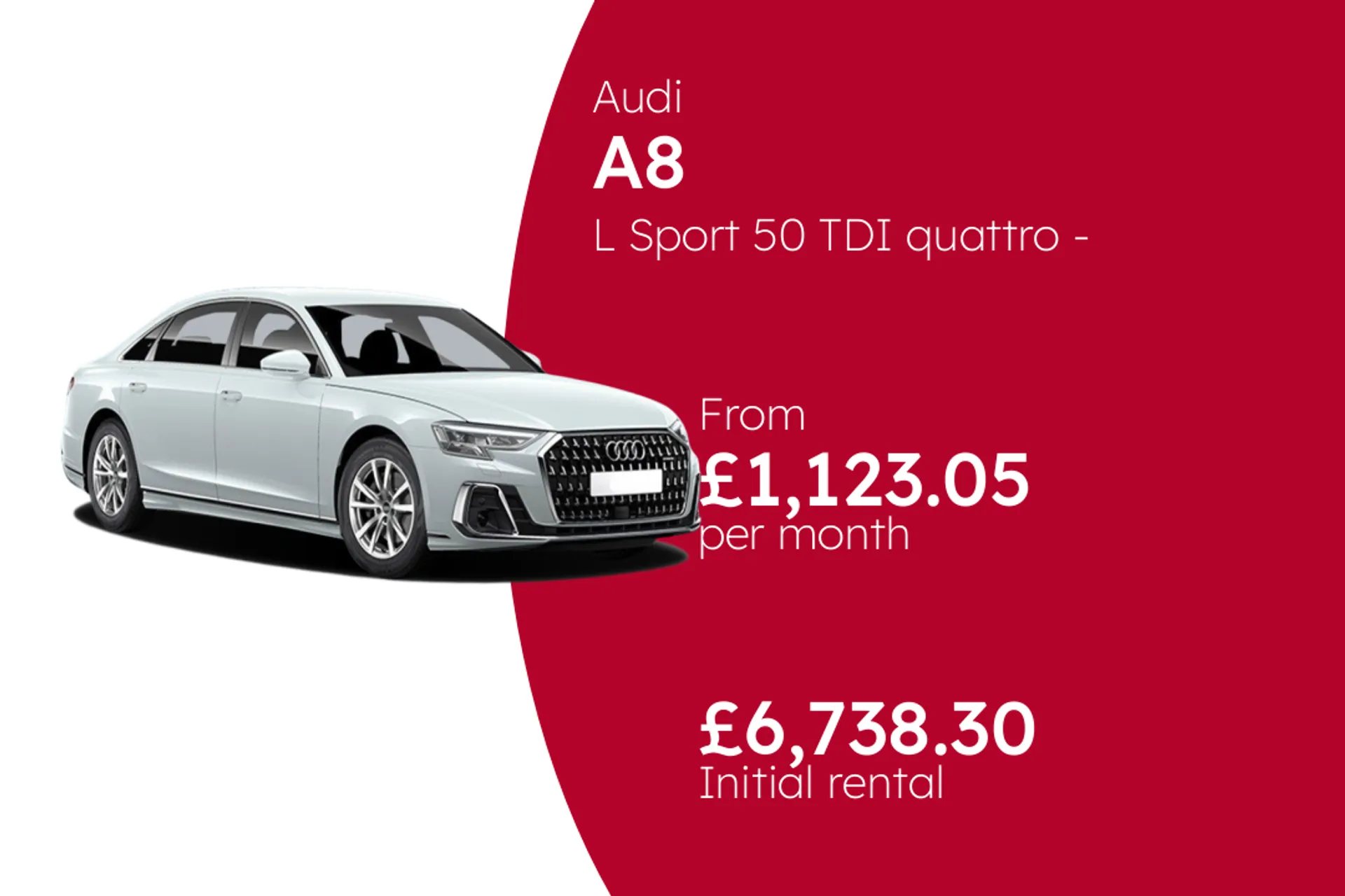 Audi L Sport 50 TDI quattro - tiptronic BCH Finance Offer From £1123.05 Per Month  