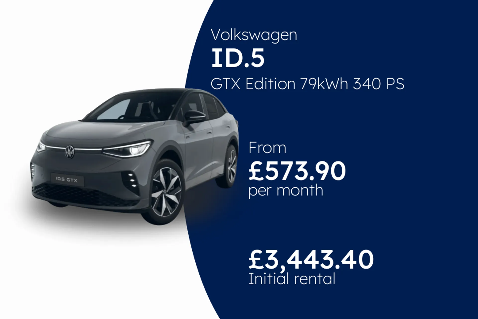 Volkswagen GTX Edition 79kWh 340 PS one-speed automatic five-door BCH Finance Offer From £573.90 Per Month  