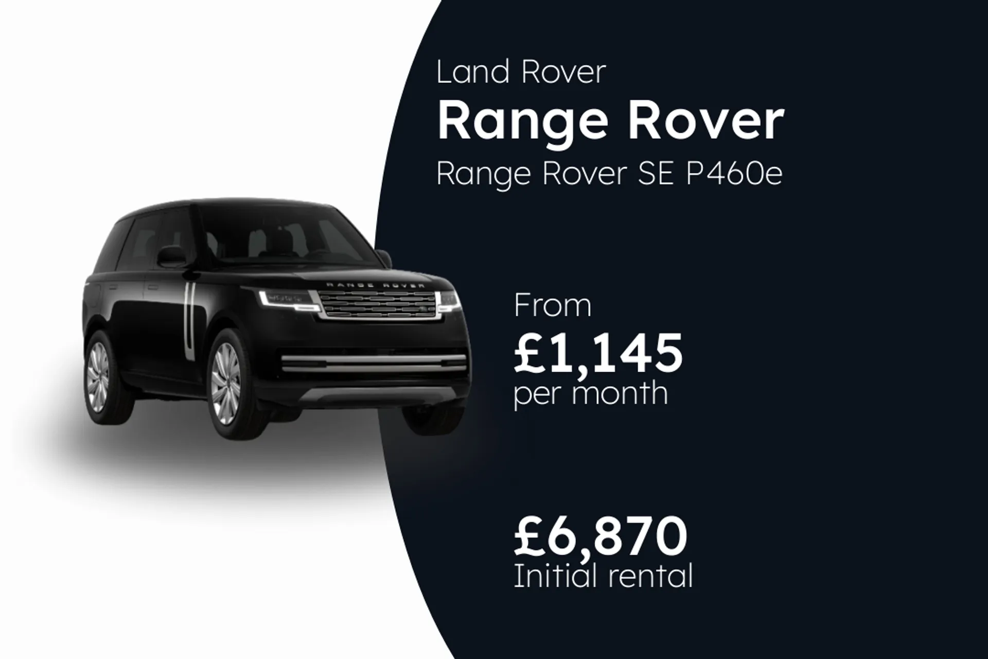 Land Rover Range Rover SE P460e Petrol Plug-in Hybrid BCH Finance Offer From £1145.00 Per Month  