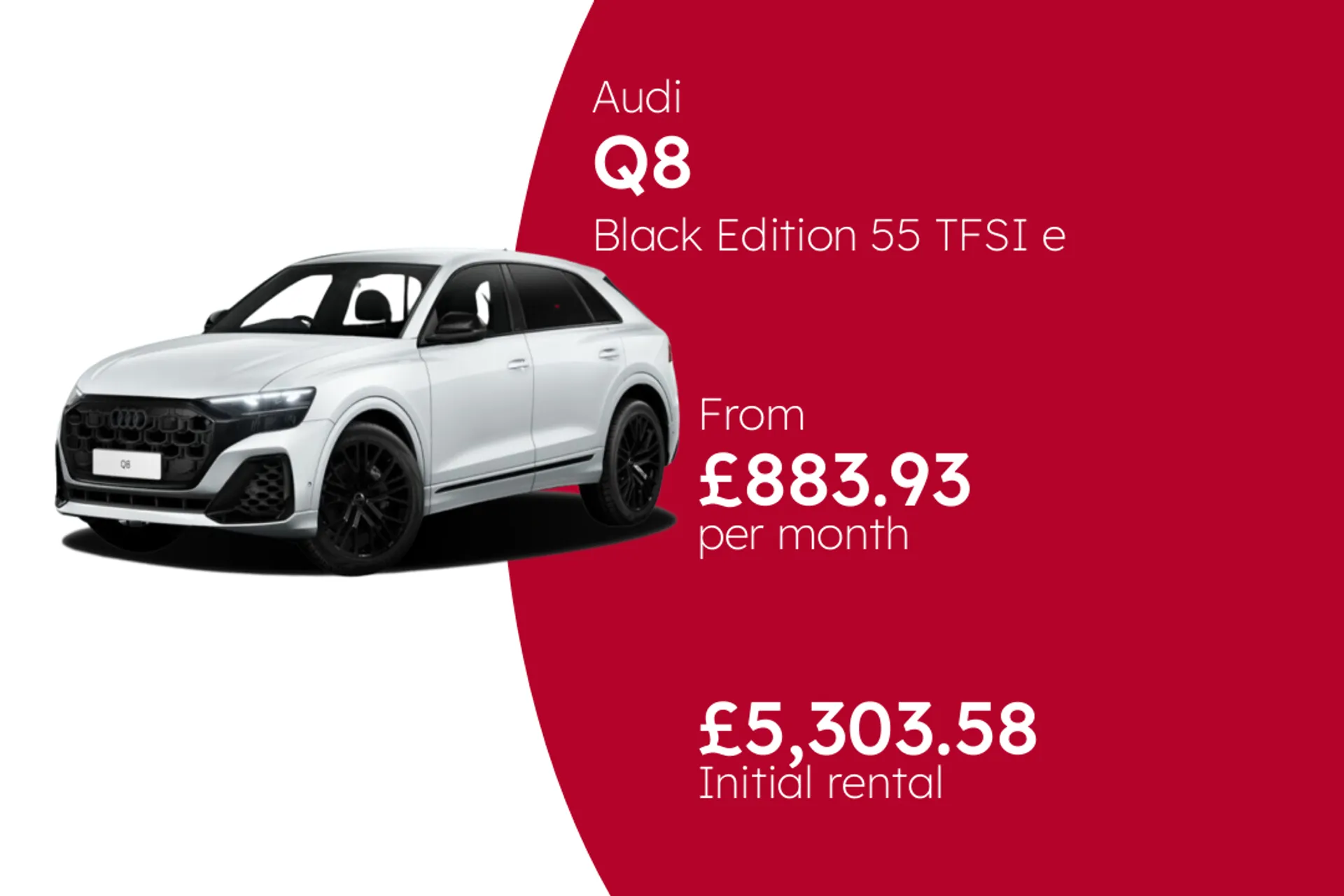 Audi Black Edition 55 TFSI e Quattro Tiptronic BCH Finance Offer From £883.93 Per Month  