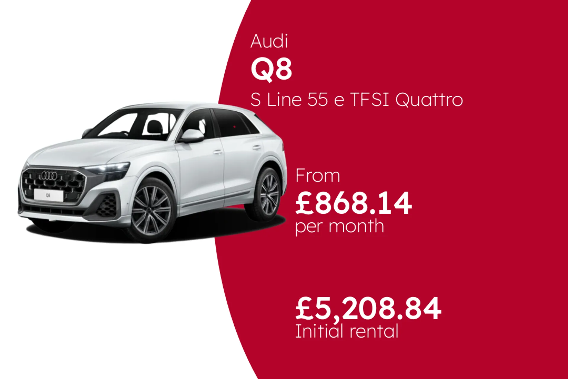 Audi S Line 55 e TFSI Quattro Tiptronic  BCH Finance Offer From £868.14 Per Month  