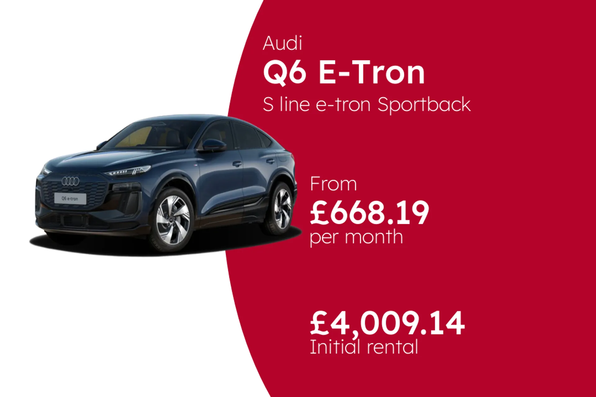 Audi S line e-tron Sportback BCH Finance Offer From £668.19 Per Month  