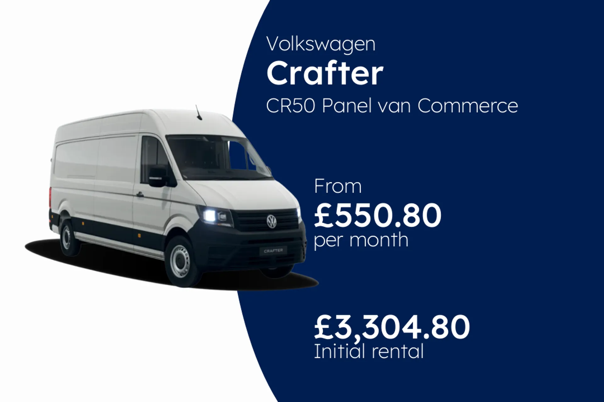 Volkswagen CR50 Panel van Commerce Plus LWB Maxi 163 PS 2.0 TDI 8sp Automatic RWD BCH Finance Offer From £550.80 Per Month