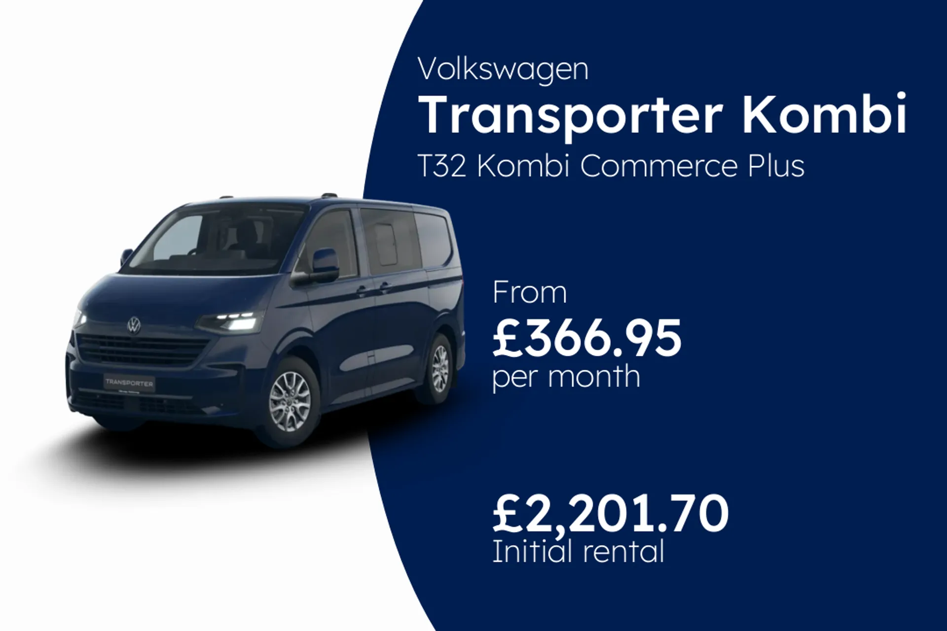 Volkswagen T32 Kombi Commerce Plus SWB 150 PS 2.0 TDI 8sp Automatic BCH Finance Offer From £366.95 Per Month  