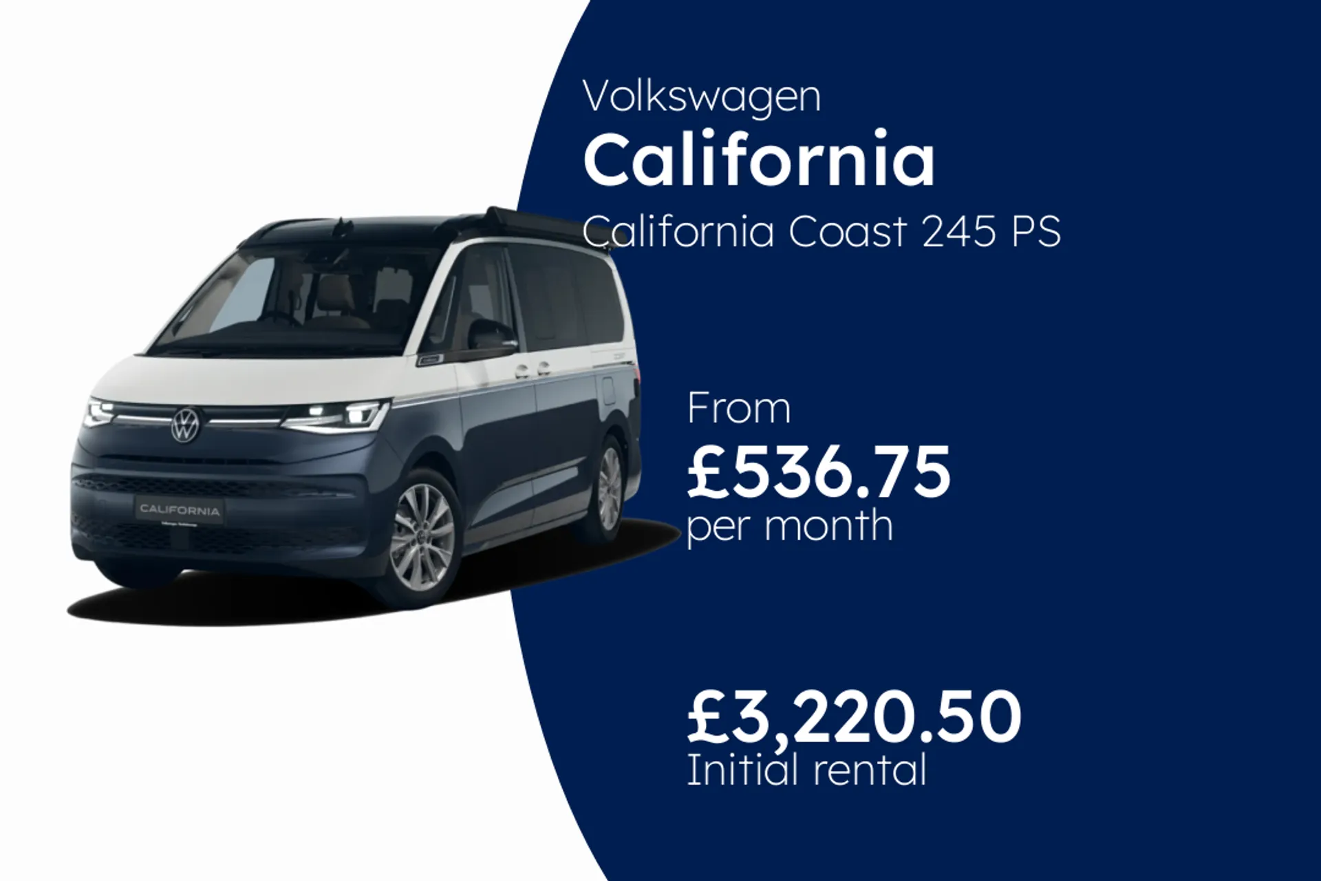 Volkswagen California Coast 245 PS 1.5 eHybrid 6-Speed DSG 4MOTION BCH Finance Offer From £536.75 Per Month  