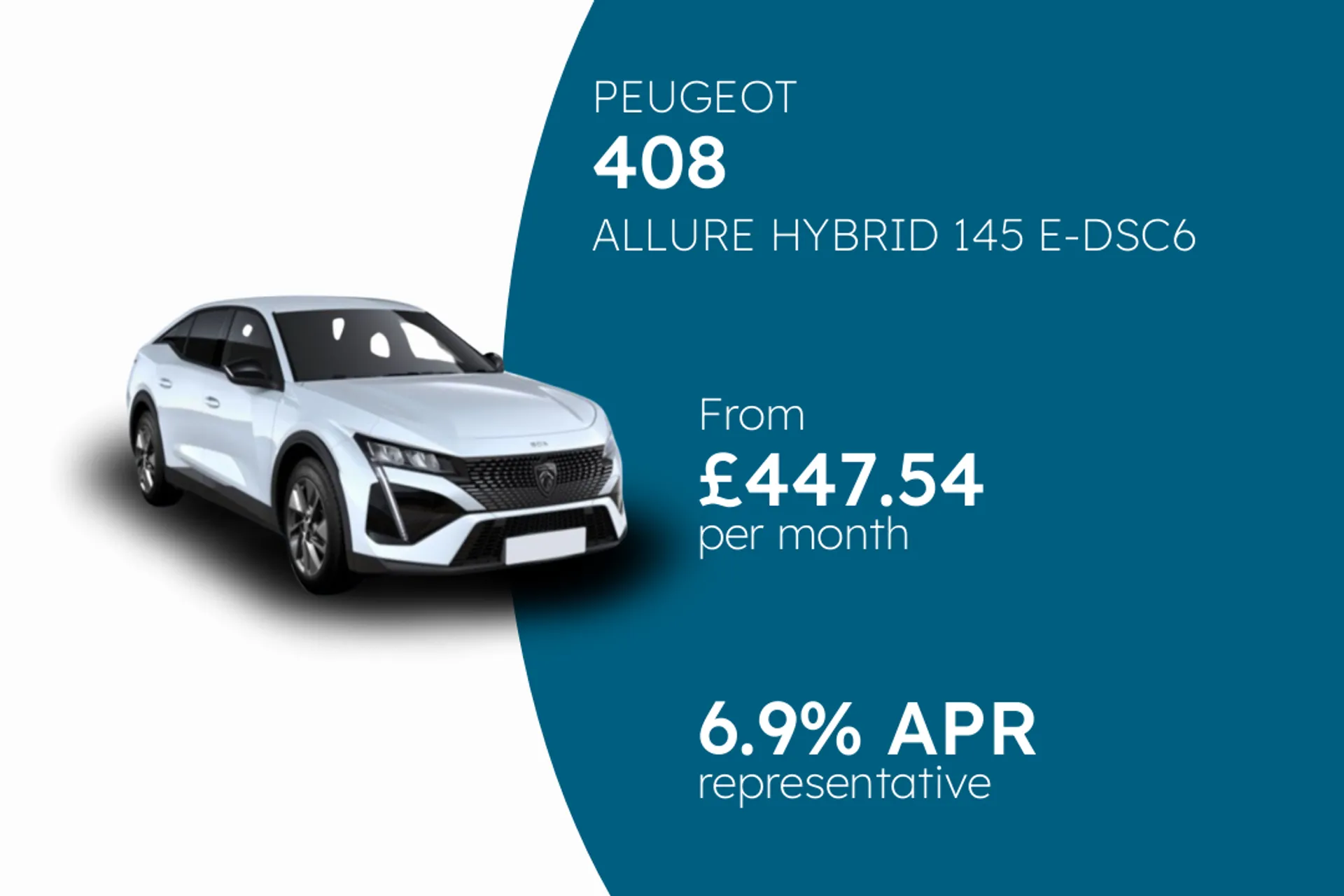 PEUGEOT ALLURE HYBRID 145 E-DSC6 PCP Finance Offer From £447.54 Per Month 6.90%