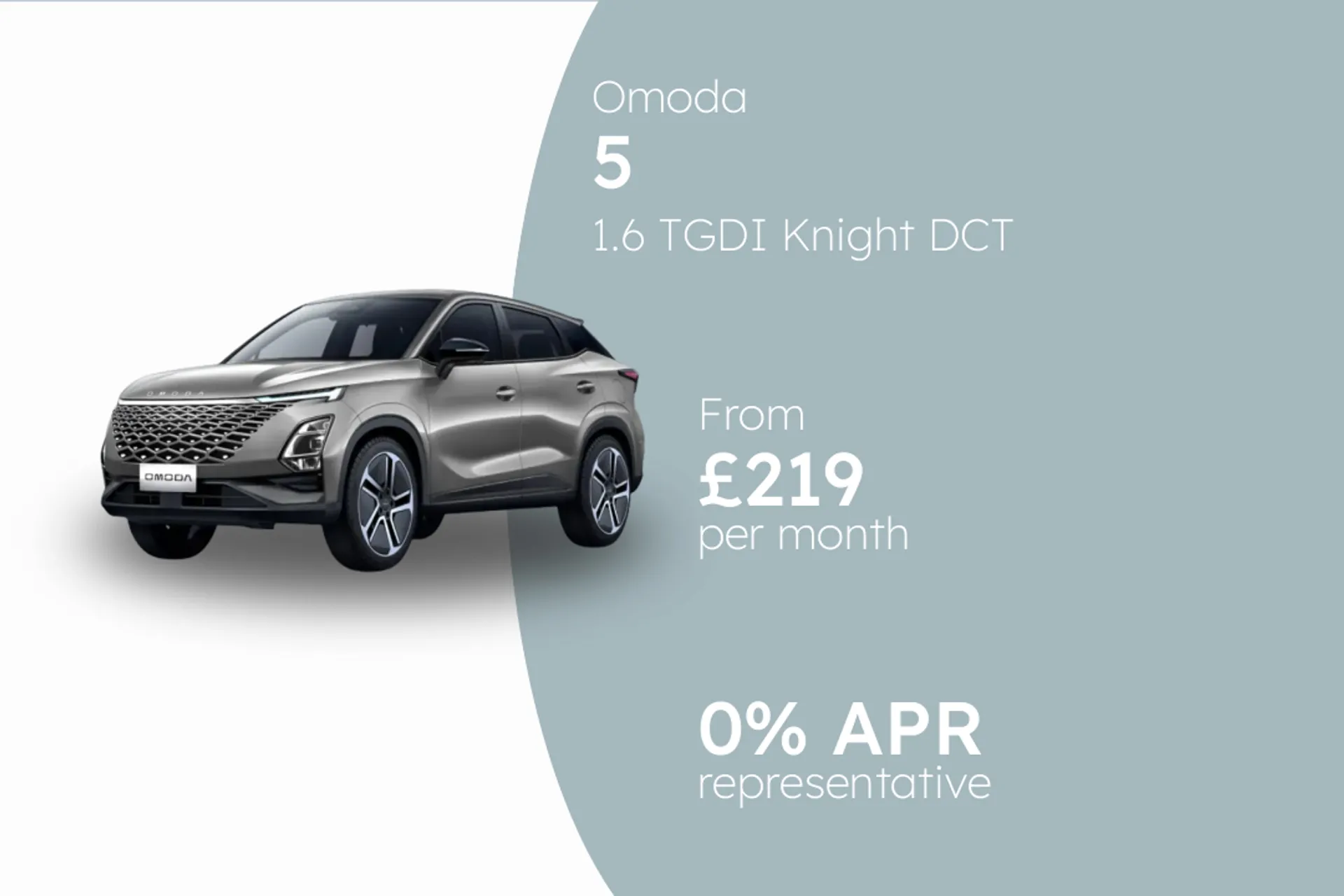 Omoda 1.6 TGDI Knight DCT PCP Finance Offer From £219.00 Per Month 0%