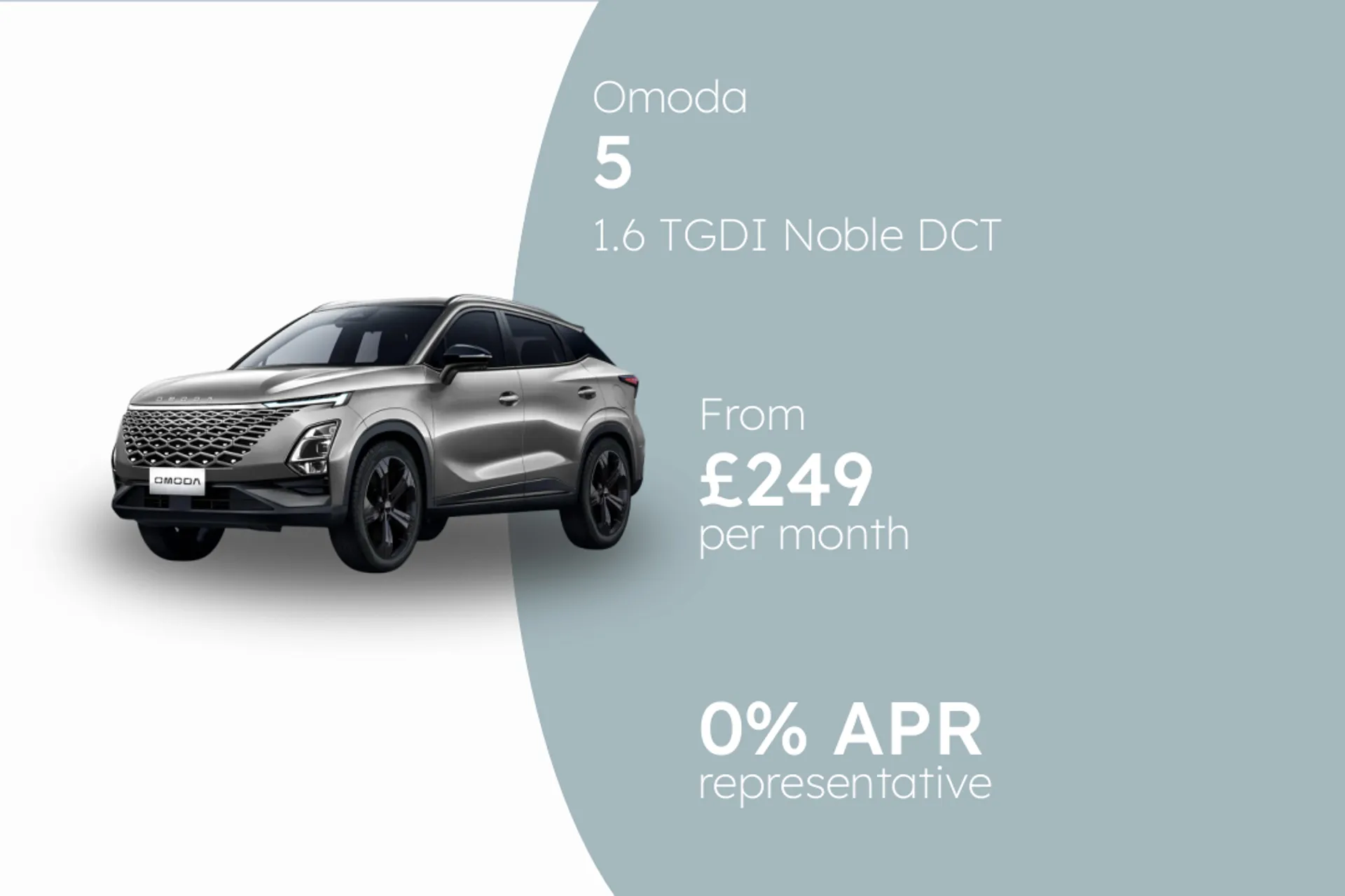 Omoda 1.6 TGDI Noble DCT  PCP Finance Offer From £249.00 Per Month 0%