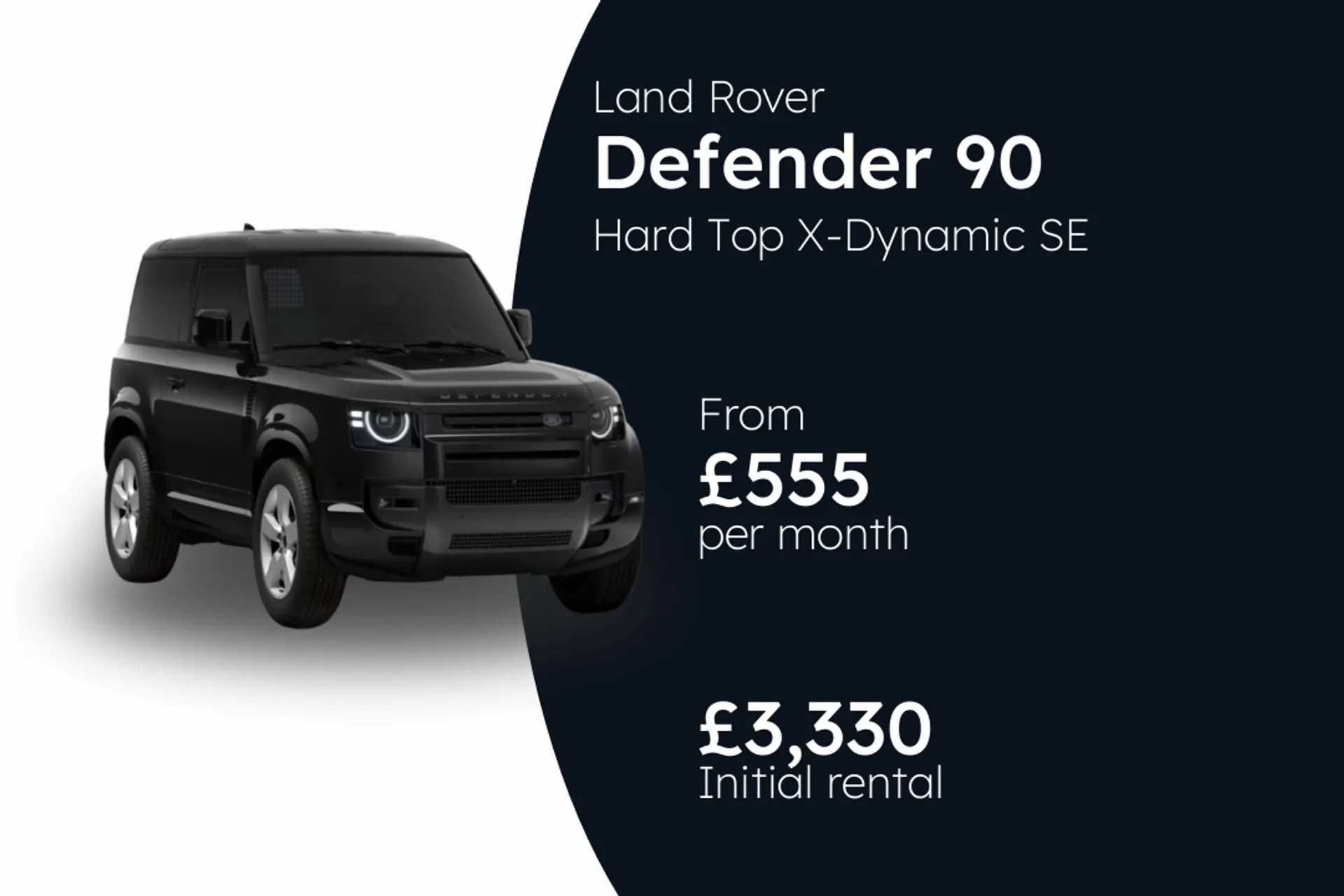 Land Rover Hard Top X-Dynamic SE D250 Diesel Mild Hybrid BCH Finance Offer From £555.00 Per Month  
