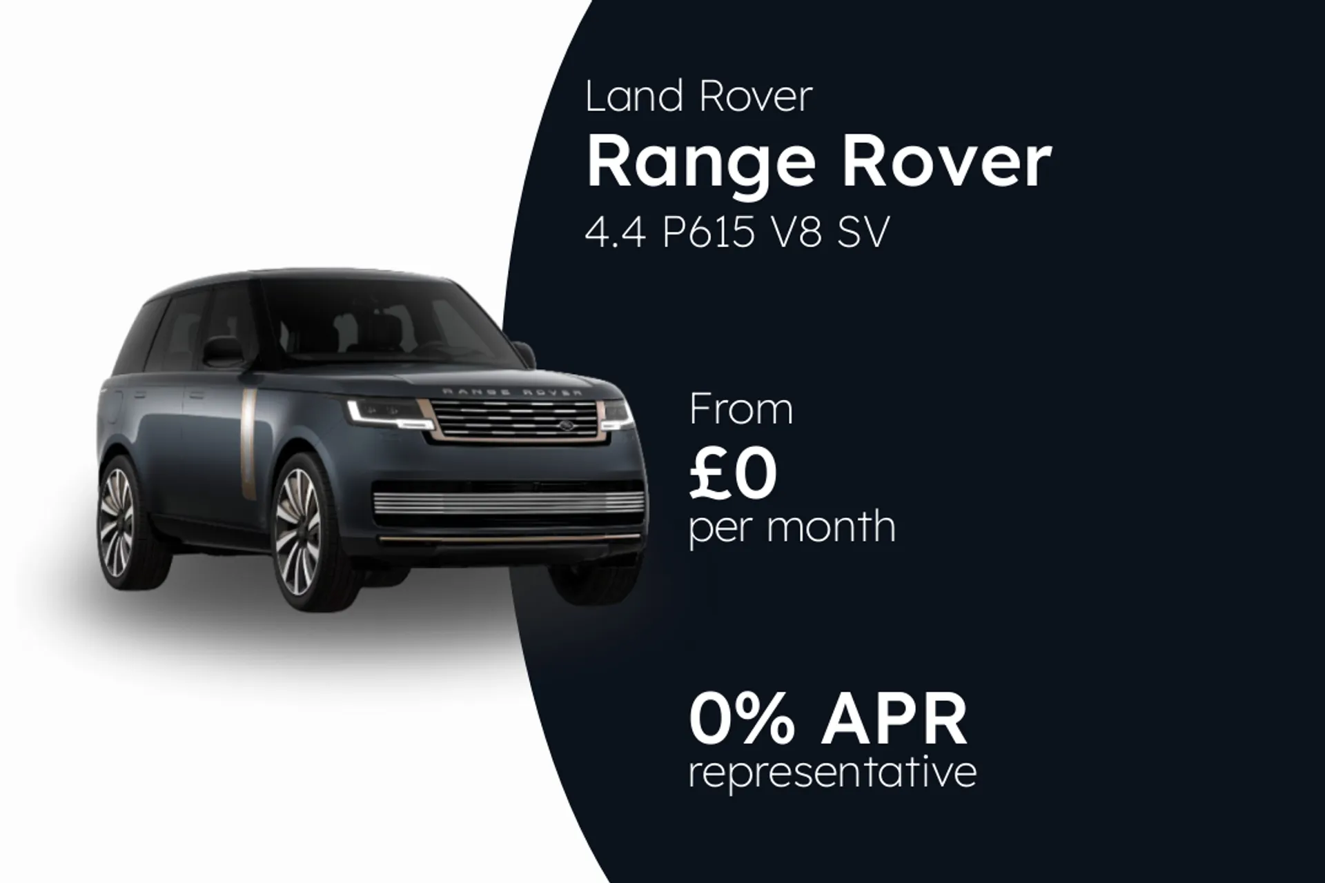 Land Rover 4.4 P615 V8 SV PCP Finance Offer From £0.00 Per Month 0.00%