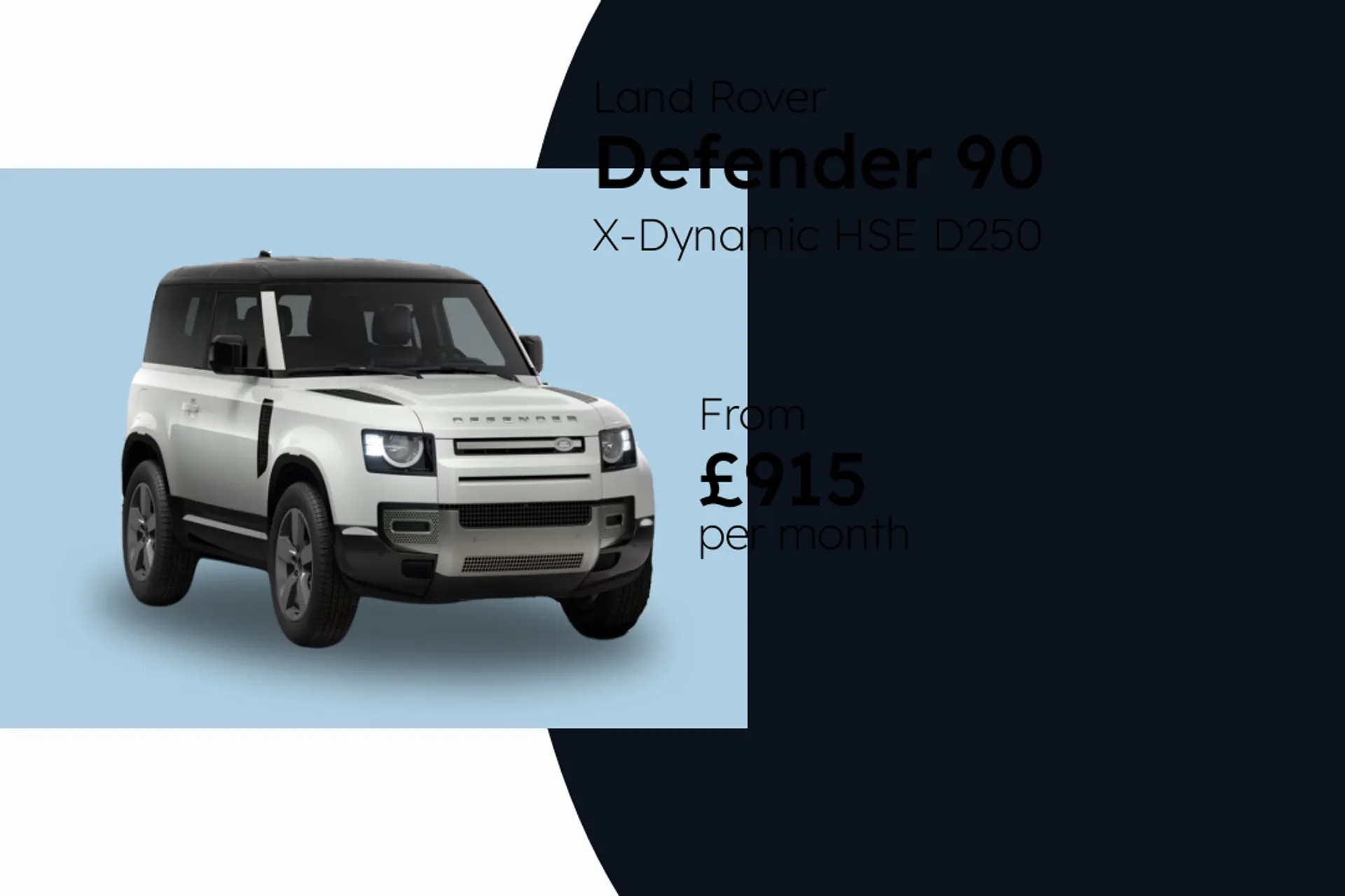 Land Rover X-Dynamic HSE D250 Diesel Mild Hybrid PCH Finance Offer From £915.00 Per Month  