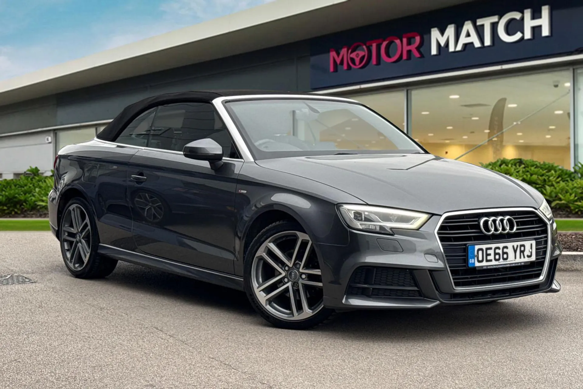 OE66YRJ Audi A3 Cabriolet 1.4 TFSI CoD S line Euro 6 (s/s) 2dr Image #1