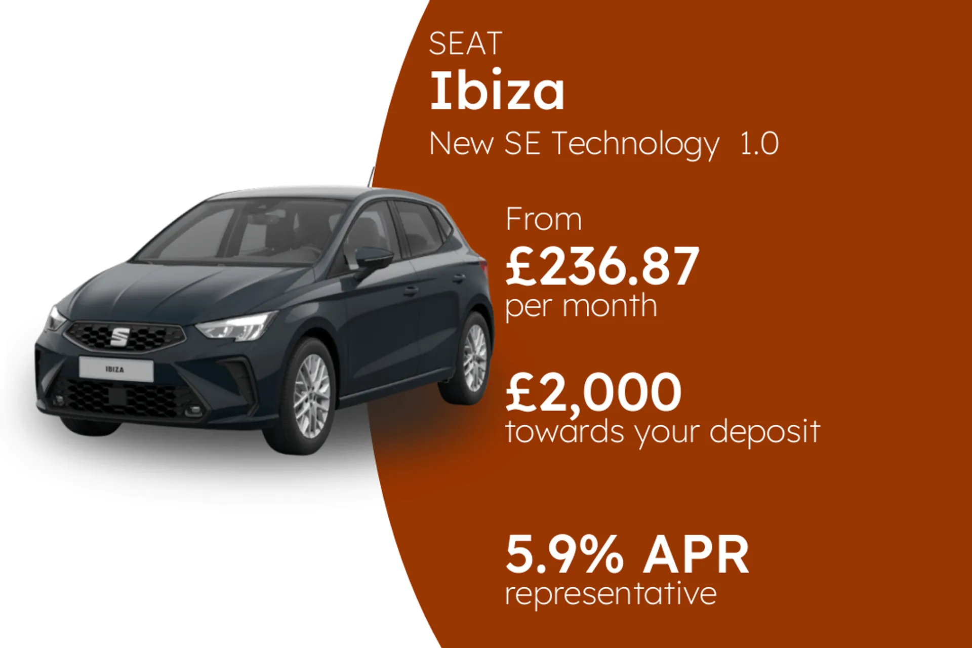 SEAT New SE Technology  1.0 TSI 95 PS PCP Finance Offer From £236.87 Per Month 5.90%
