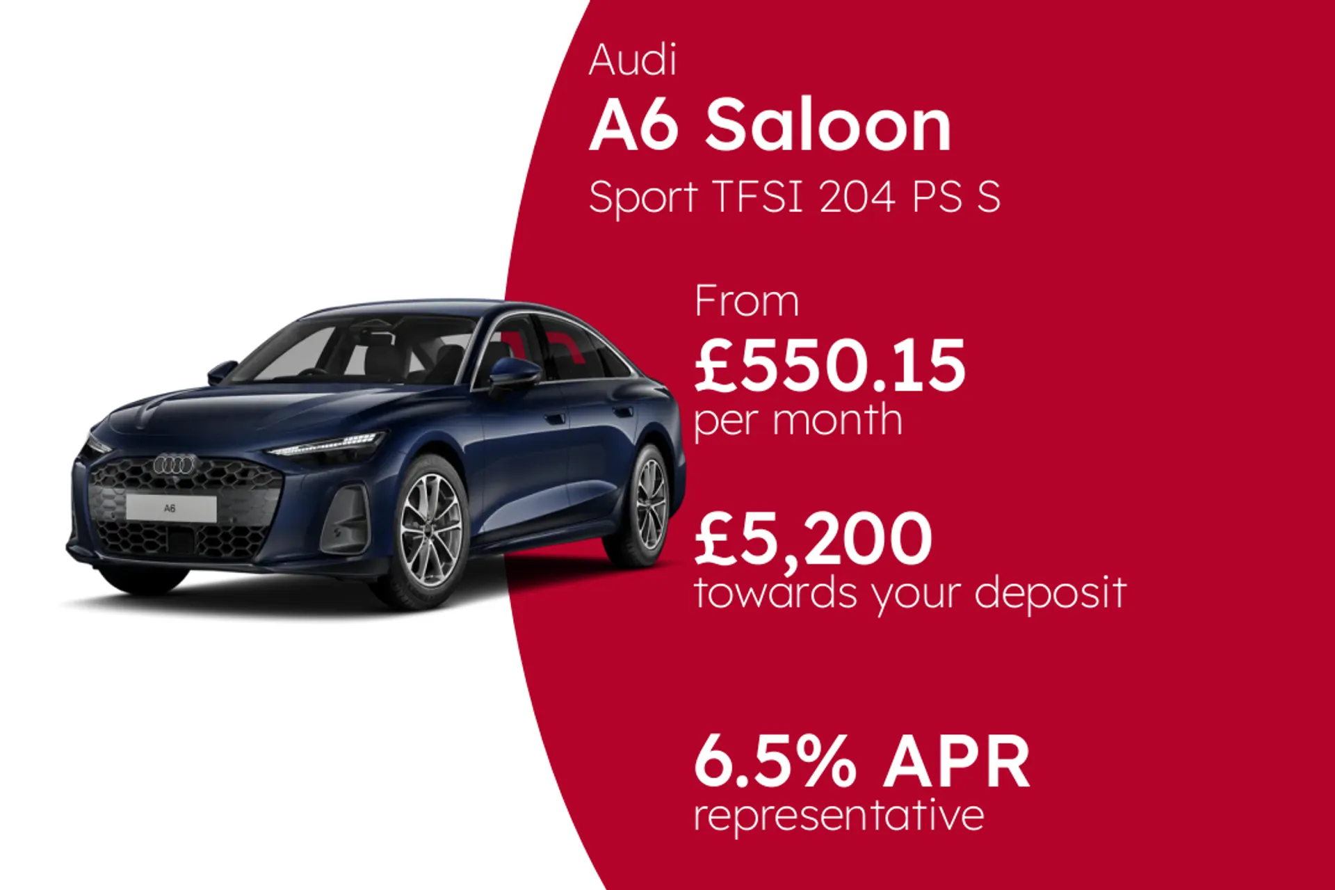 Audi Sport TFSI 204 PS S Tronic PCP Finance Offer From £550.15 Per Month 6.50%