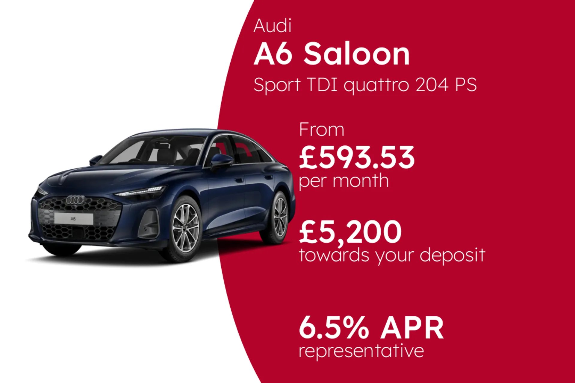 Audi Sport TDI quattro 204 PS S Tronic PCP Finance Offer From £593.53 Per Month 6.50%