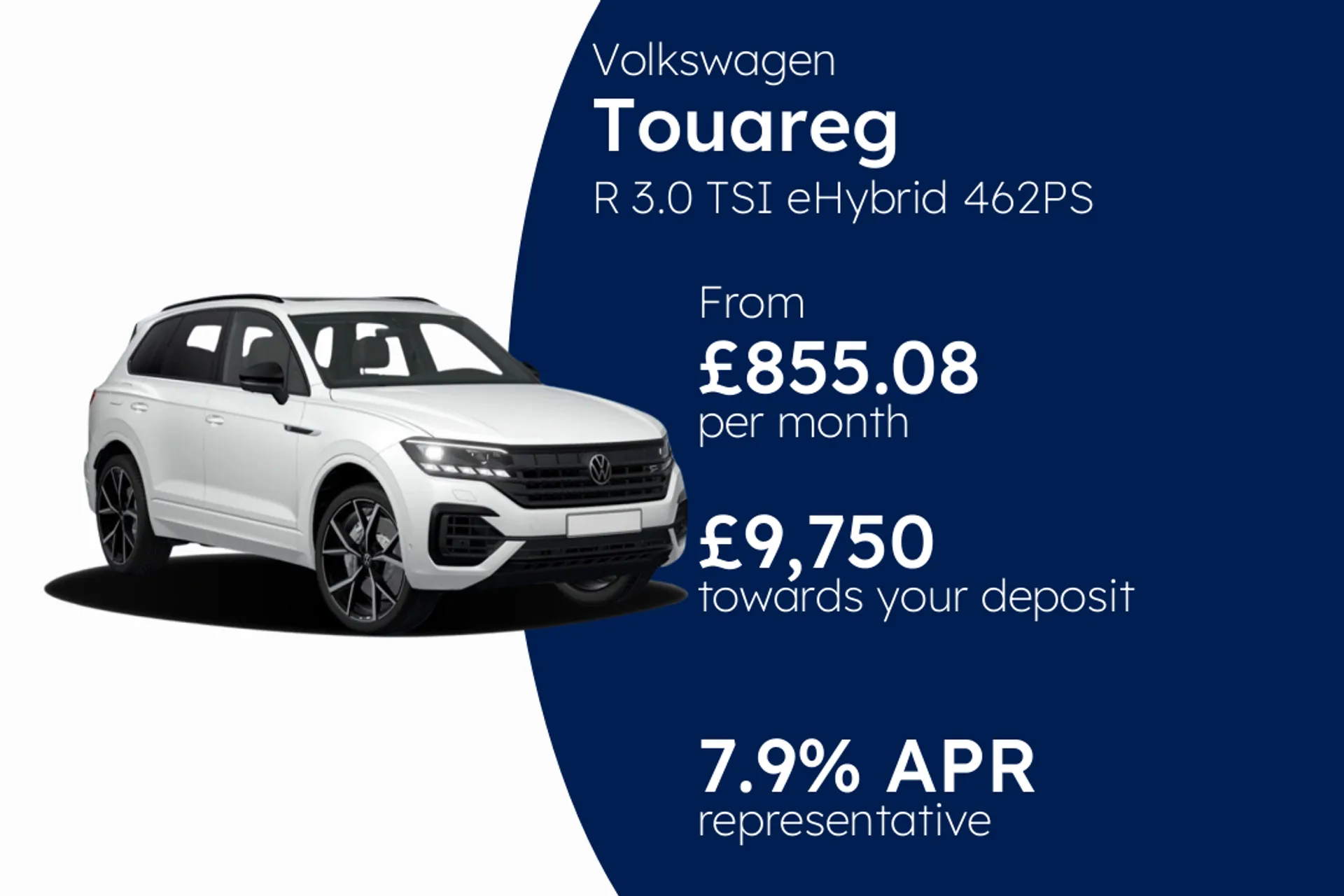 Volkswagen R 3.0 TSI eHybrid 462PS 8-Speed Tiptronic 4Motion 5 Door - From Stock Only PCP Finance Offer From £855.08 Per Month 7.90%