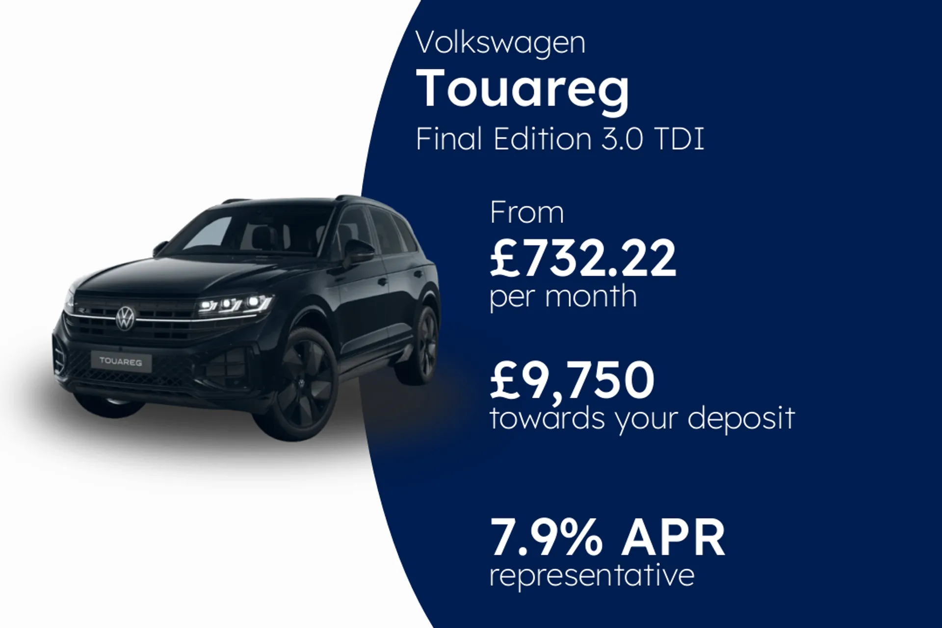 Volkswagen Final Edition 3.0 TDI 4MOTION 286 PS 8-Speed Tiptronic 5 Door PCP Finance Offer From £732.22 Per Month 7.90%