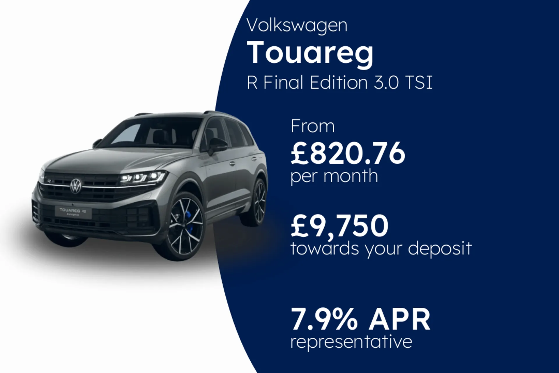 Volkswagen R Final Edition 3.0 TSI 4MOTION eHybrid 462 PS 8-Speed Tiptronic 5 Door PCP Finance Offer From £820.76 Per Month 7.90%