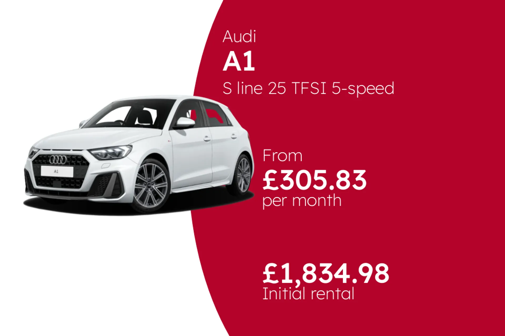 Audi S line 25 TFSI 5-speed BCH Finance Offer From £305.83 Per Month  