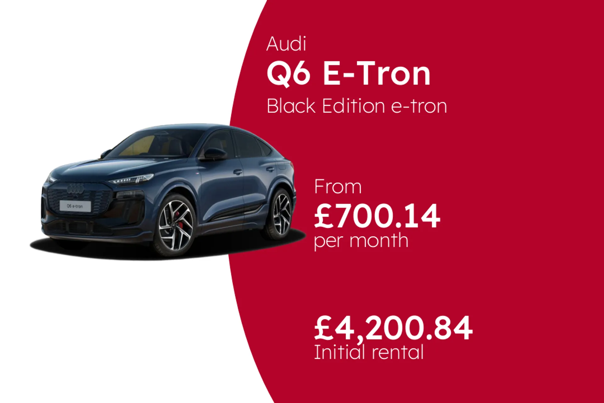 Audi Black Edition e-tron Sportback BCH Finance Offer From £700.14 Per Month