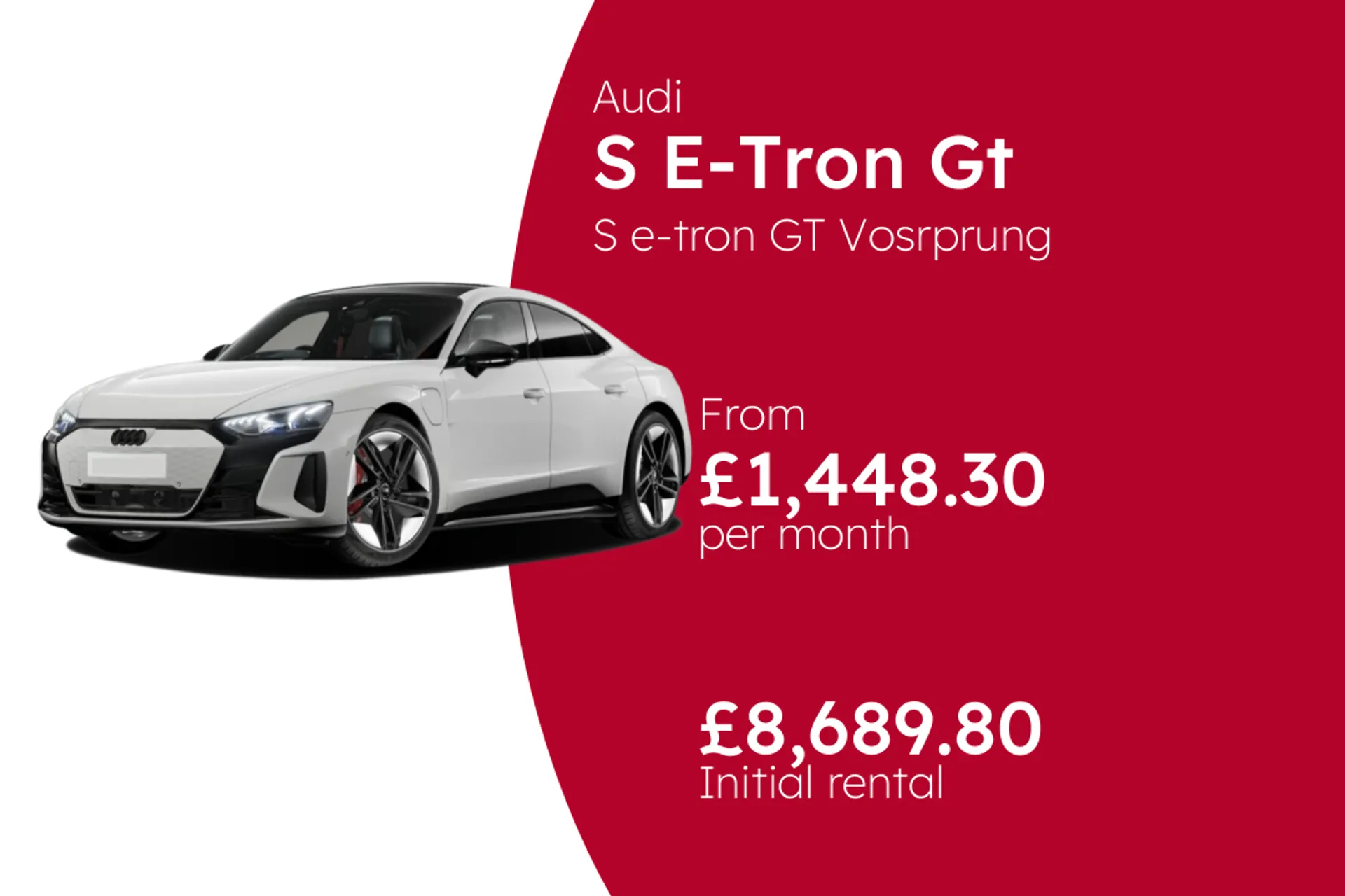 Audi S e-tron GT Vosrprung BCH Finance Offer From £1448.30 Per Month  