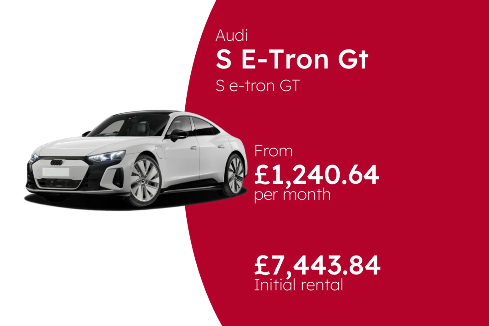 Audi S e-tron GT BCH Finance Offer From £1240.64 Per Month  