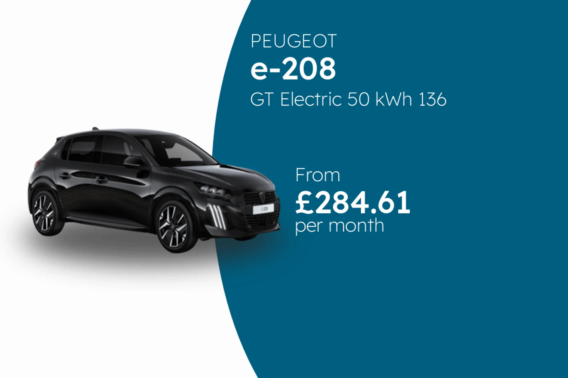 PEUGEOT GT Electric 50 kWh 136 1-speed automatic PCH Finance Offer From £284.61 Per Month  