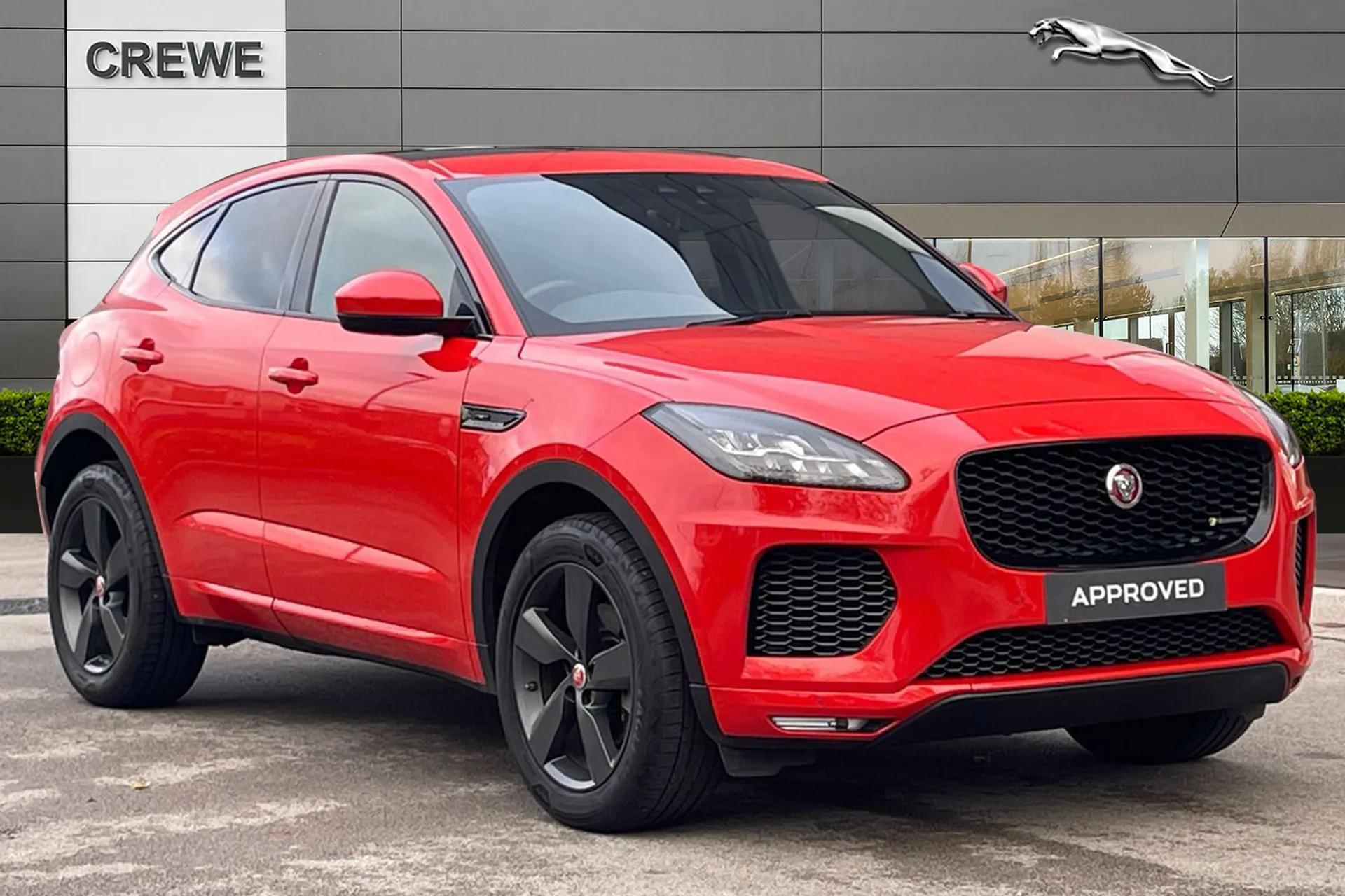 OY70RBF Jaguar EPace 2.0 D180 Chequered Flag AWD in stock at Swansway