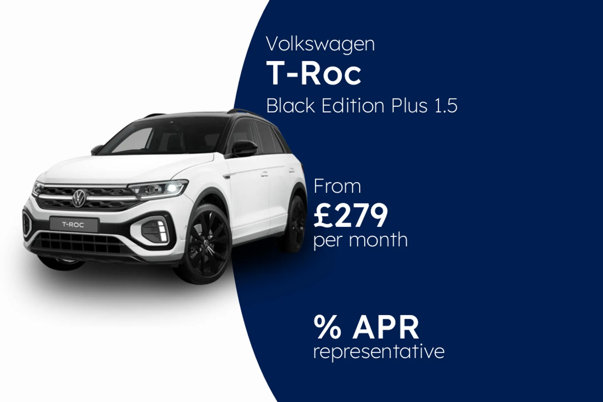 Volkswagen Black Edition Plus 1.5 TSI 150PS 7-Speed Manual 5 Door BCH Finance Offer From £279.00 Per Month  