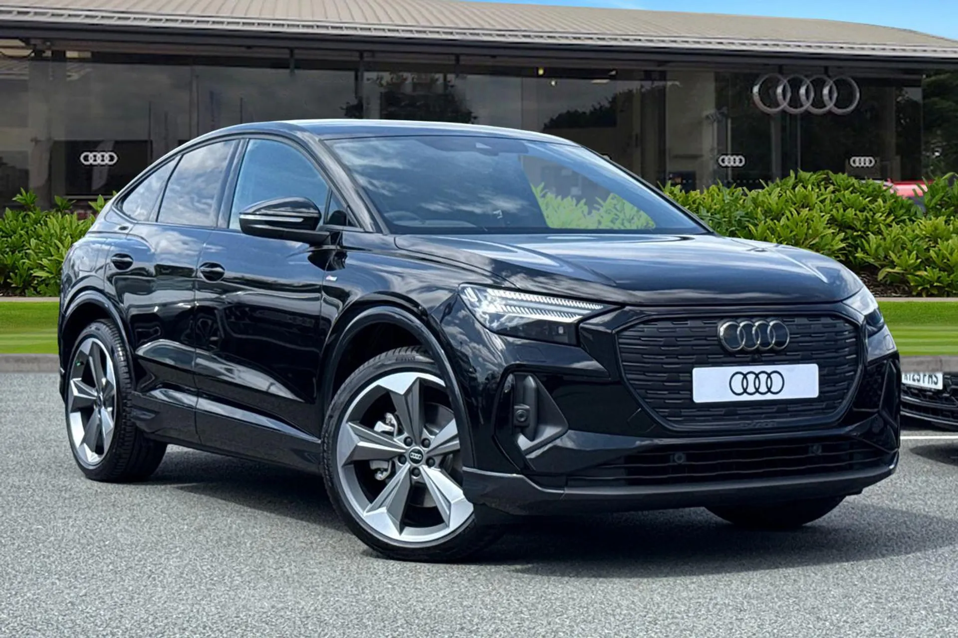 Audi Q4 E tron 45 Black Edition Sportback Auto 5dr 82kWh In Stock At Audi Q4 E tron 45 Black Edition Sportback Auto 5dr 82kWh In Stock At