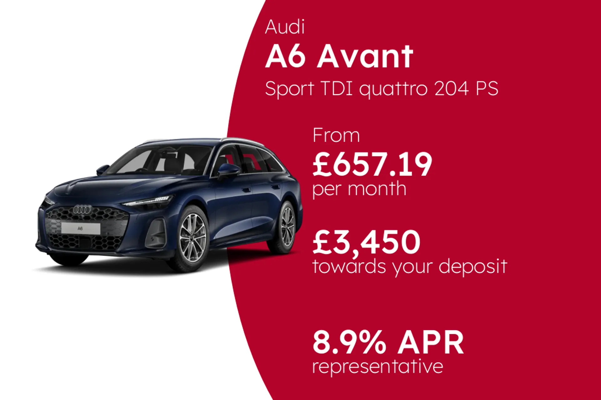 Audi Sport TDI quattro 204 PS S Tronic PCP Finance Offer From £657.19 Per Month  