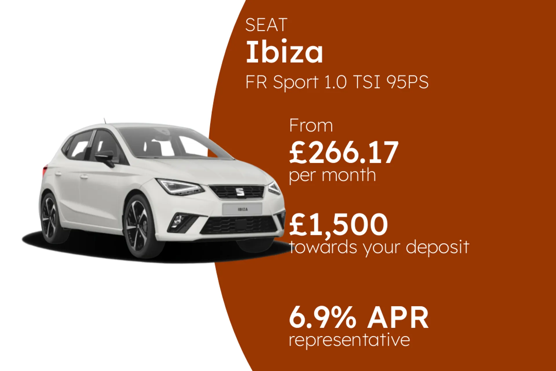 SEAT FR Sport 1.0 TSI 95PS PCP Finance Offer From £266.17 Per Month  