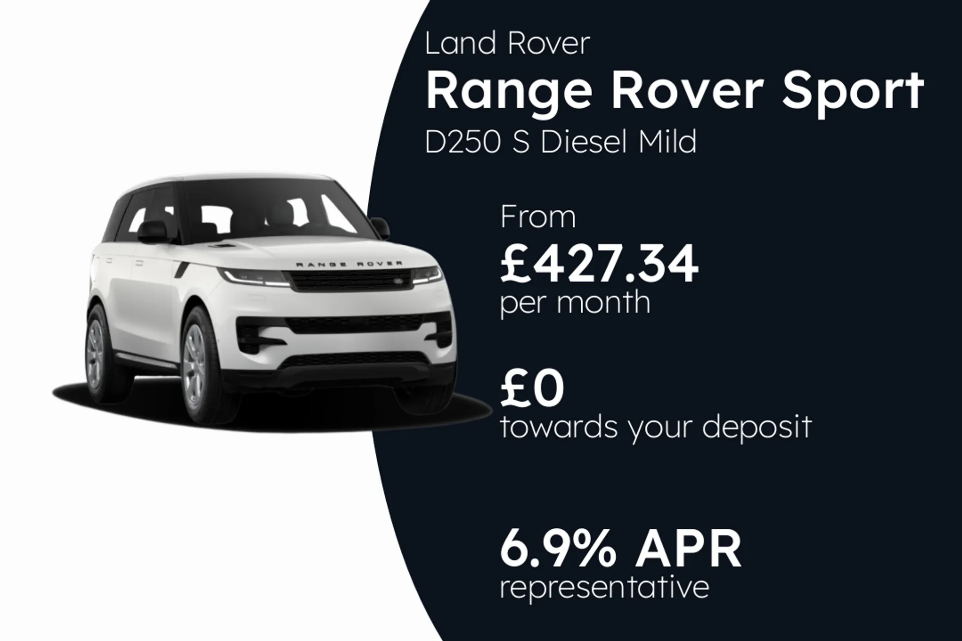Land Rover D250 S Diesel Mild Hybrid 26MY PCP Finance Offer From £427.34 Per Month