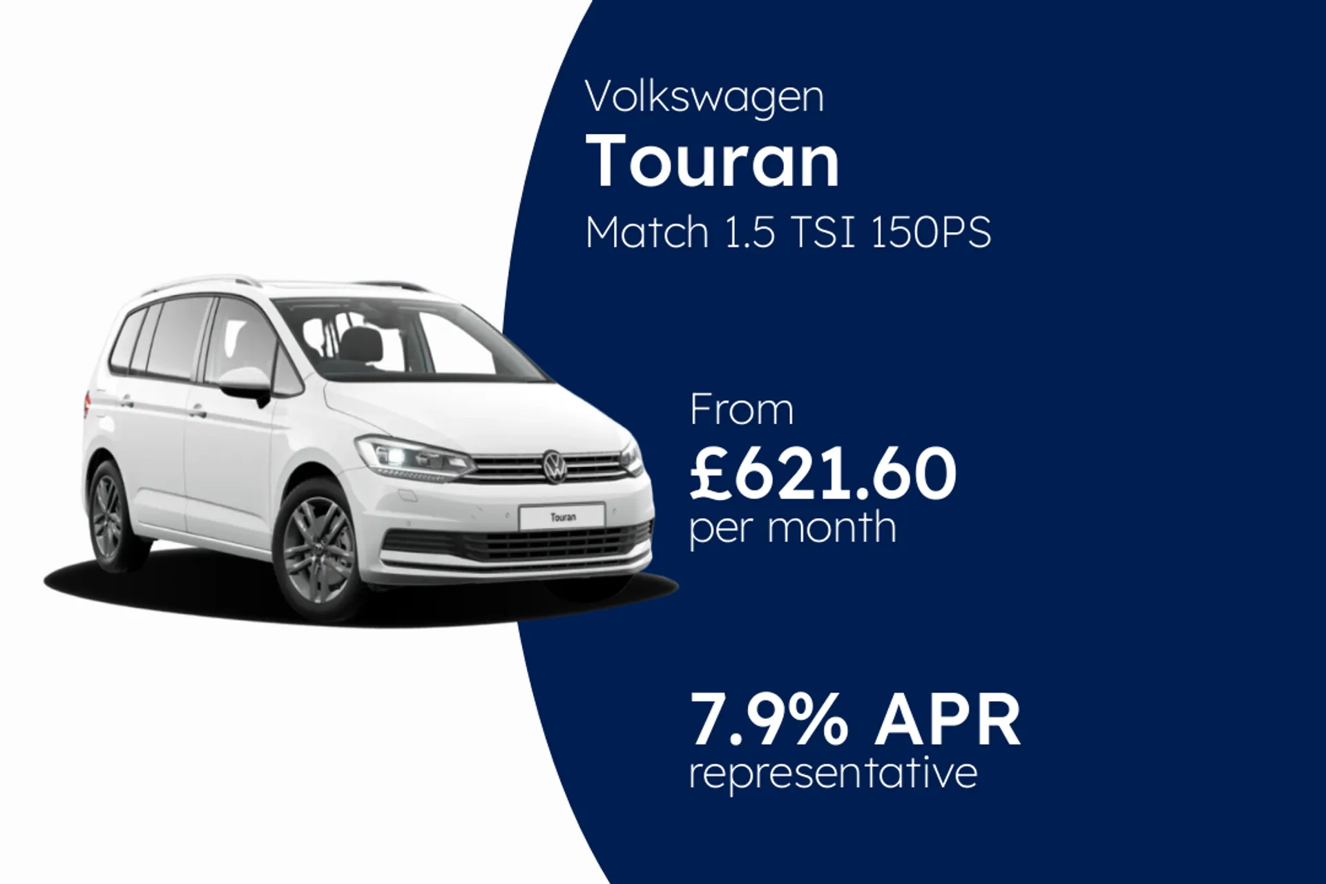 Volkswagen Match 1.5 TSI 150PS 7-speed DSG 5 Door PCP Finance Offer From £621.60 Per Month  