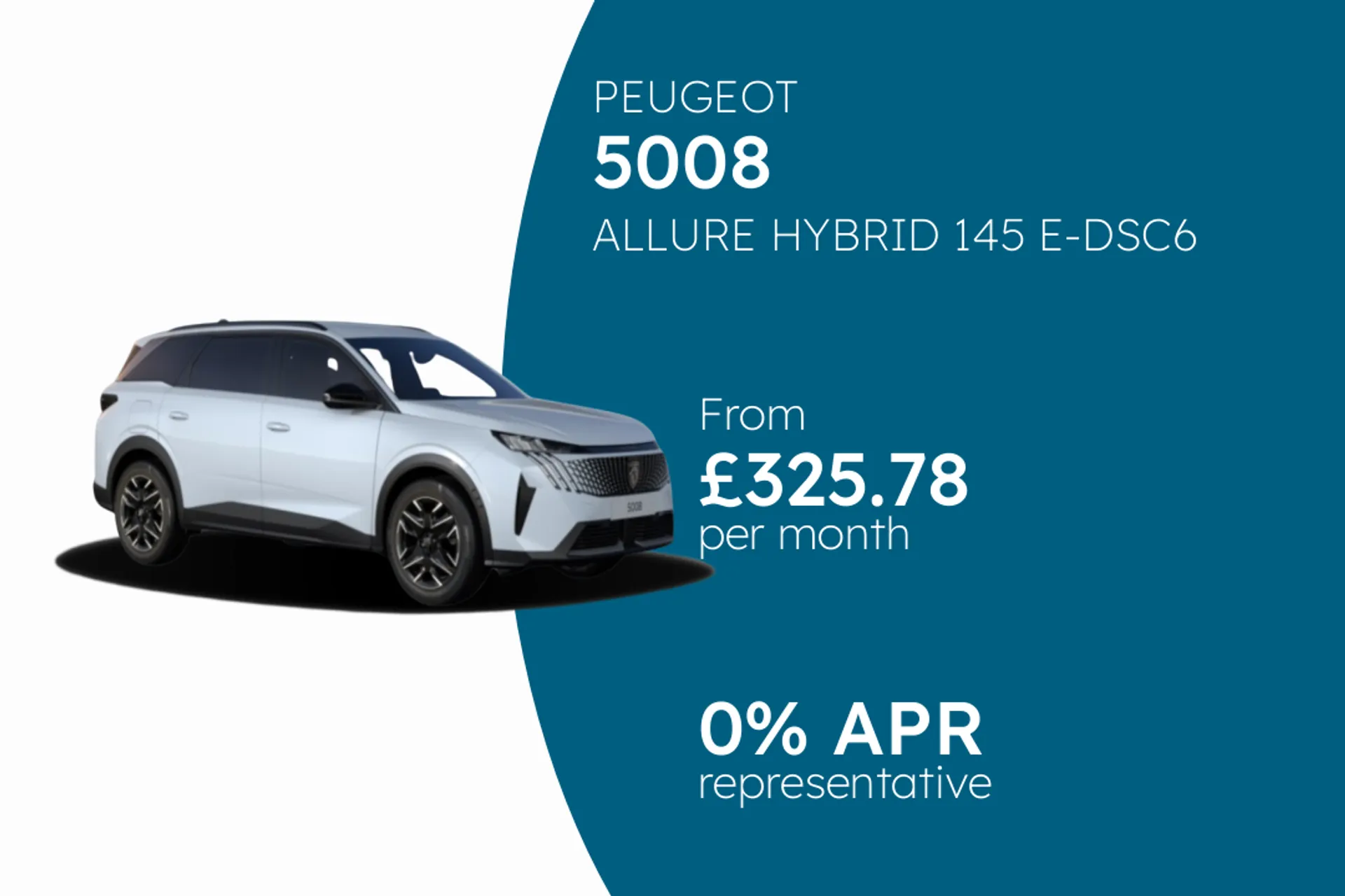 PEUGEOT ALLURE HYBRID 145 E-DSC6 PCP Finance Offer From £325.78 Per Month  